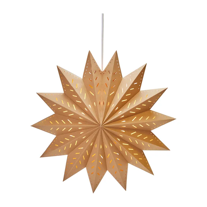 Estrela do advento castanho Alfa - Marrom, 50 cm - PR Home