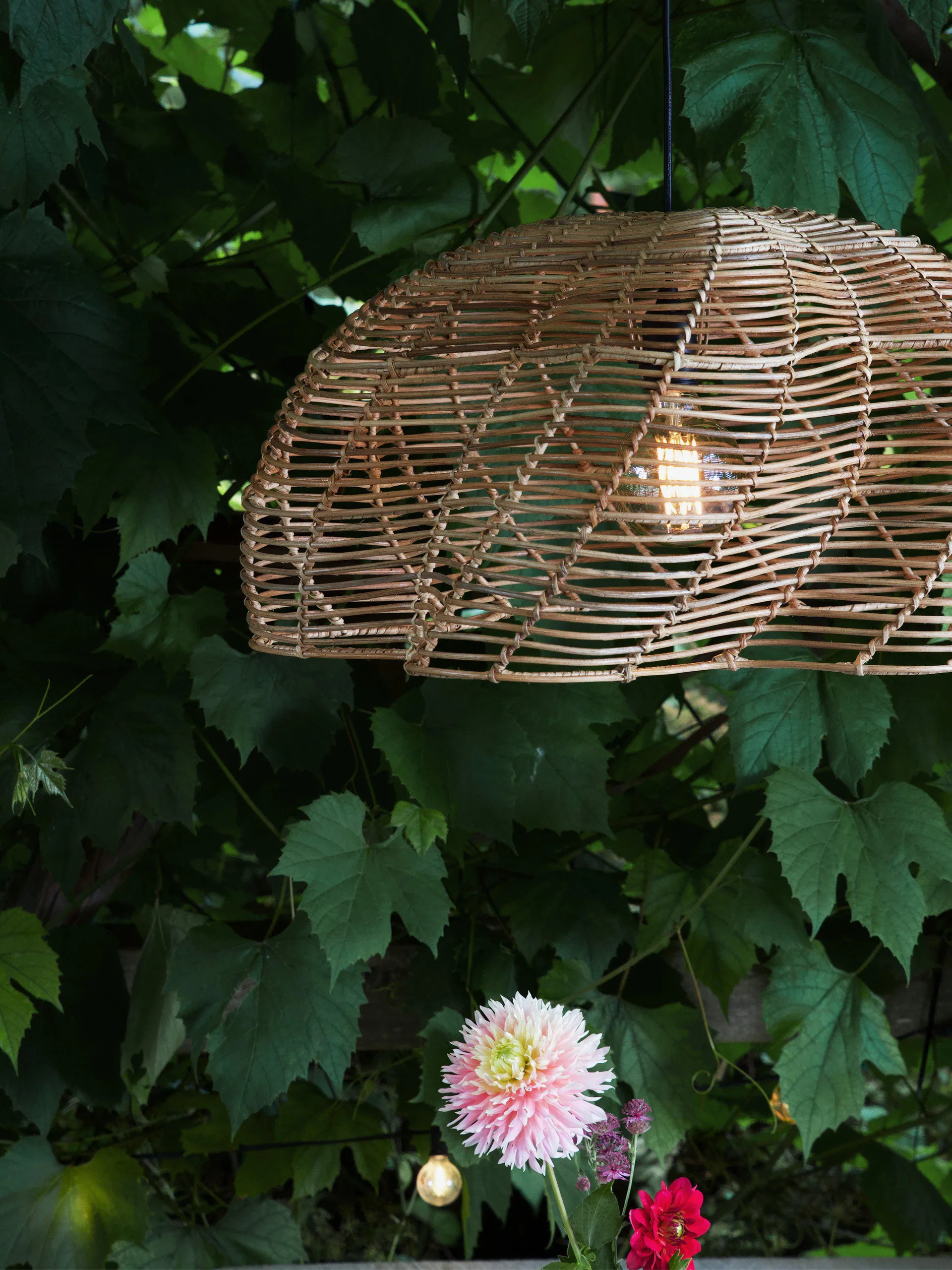 Mayla pendente para exterior, Natural, Ø53x32 cm PR Home