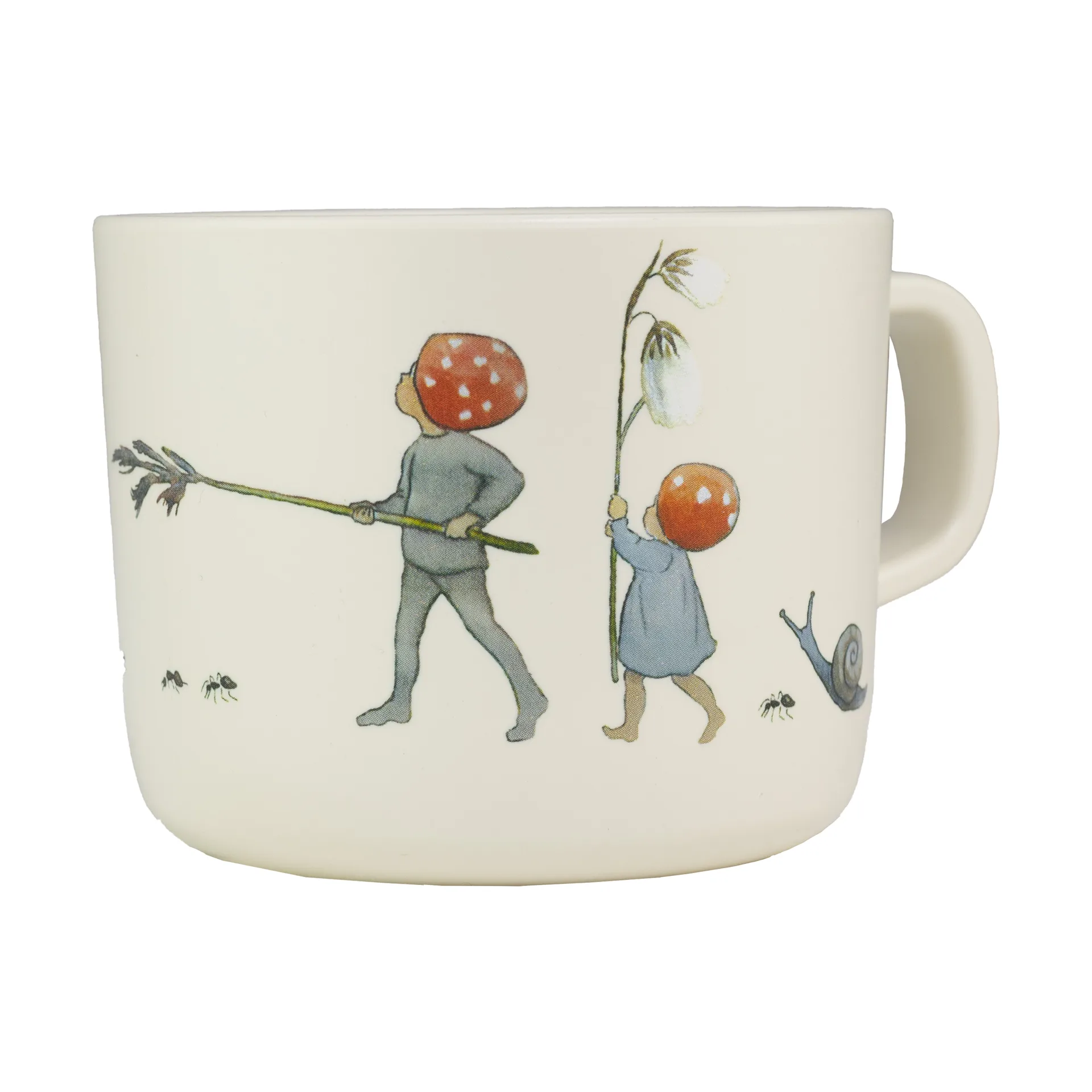 Caneca Elsa Beskow Tomtebobarnen 25 cl, Branco Rätt Start
