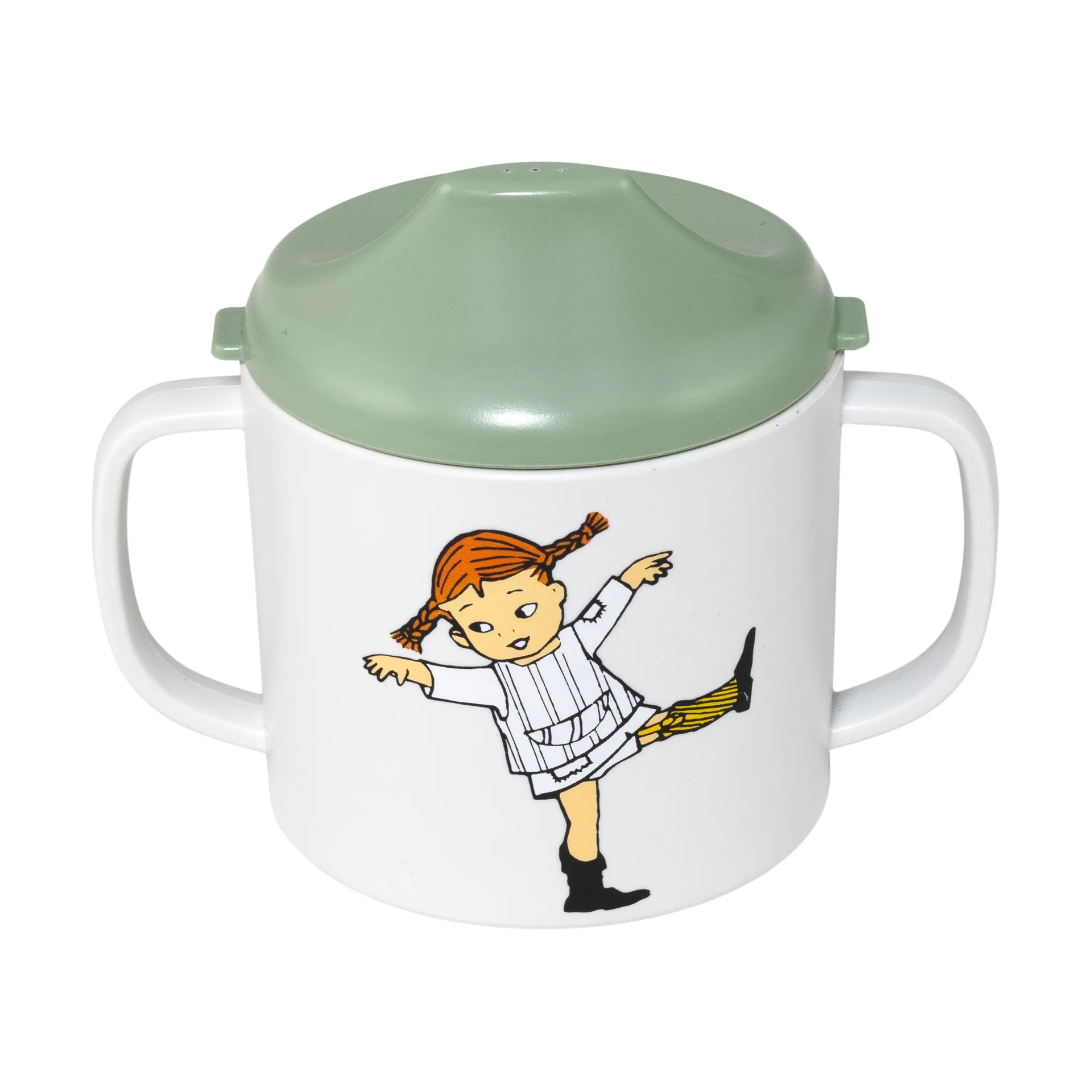 Caneca infantil com bico Pippi Cirkus 20 cl, Verde Rätt Start