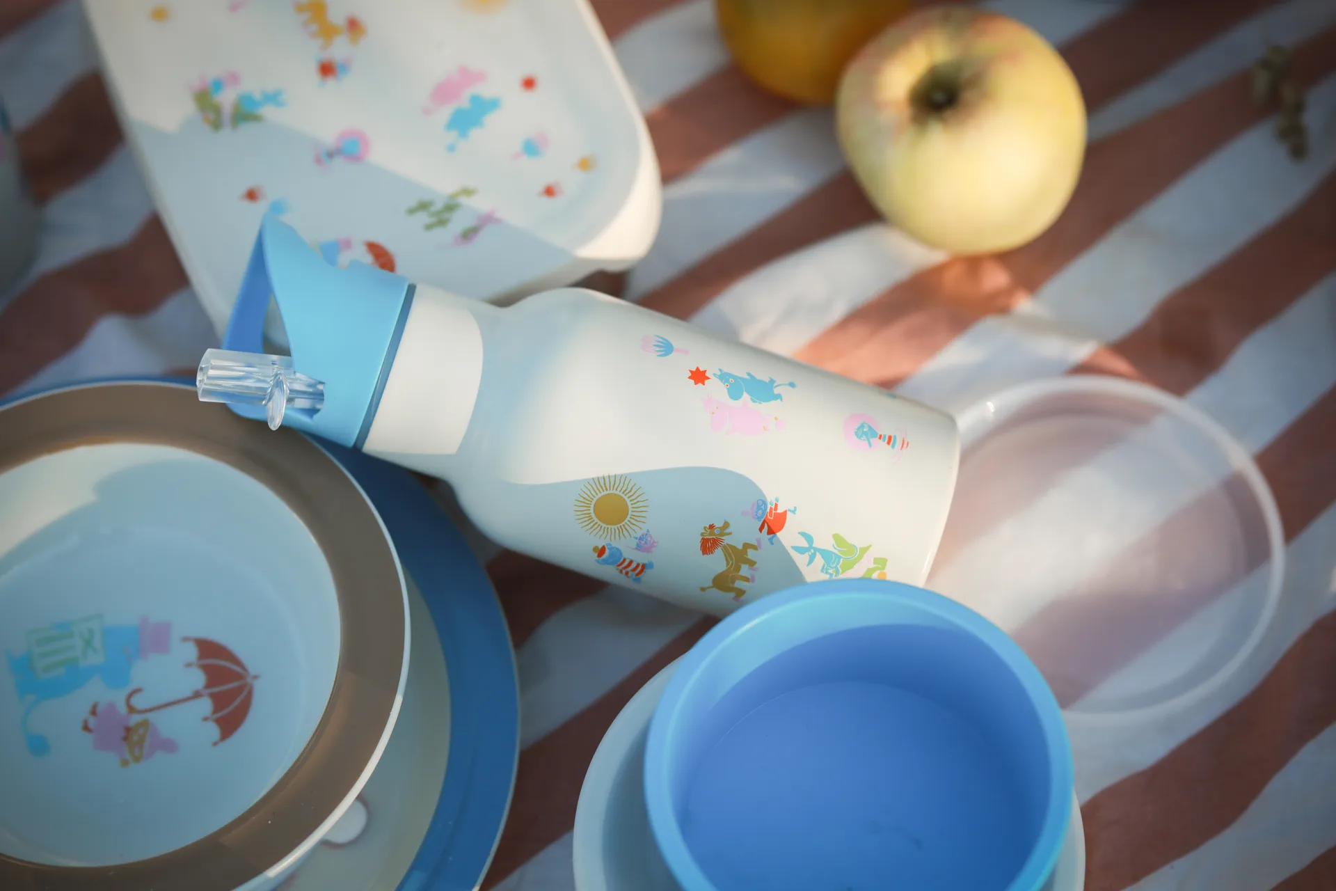 Mumin 80 garrafa de água 34 cl, Bege-azul Rätt Start