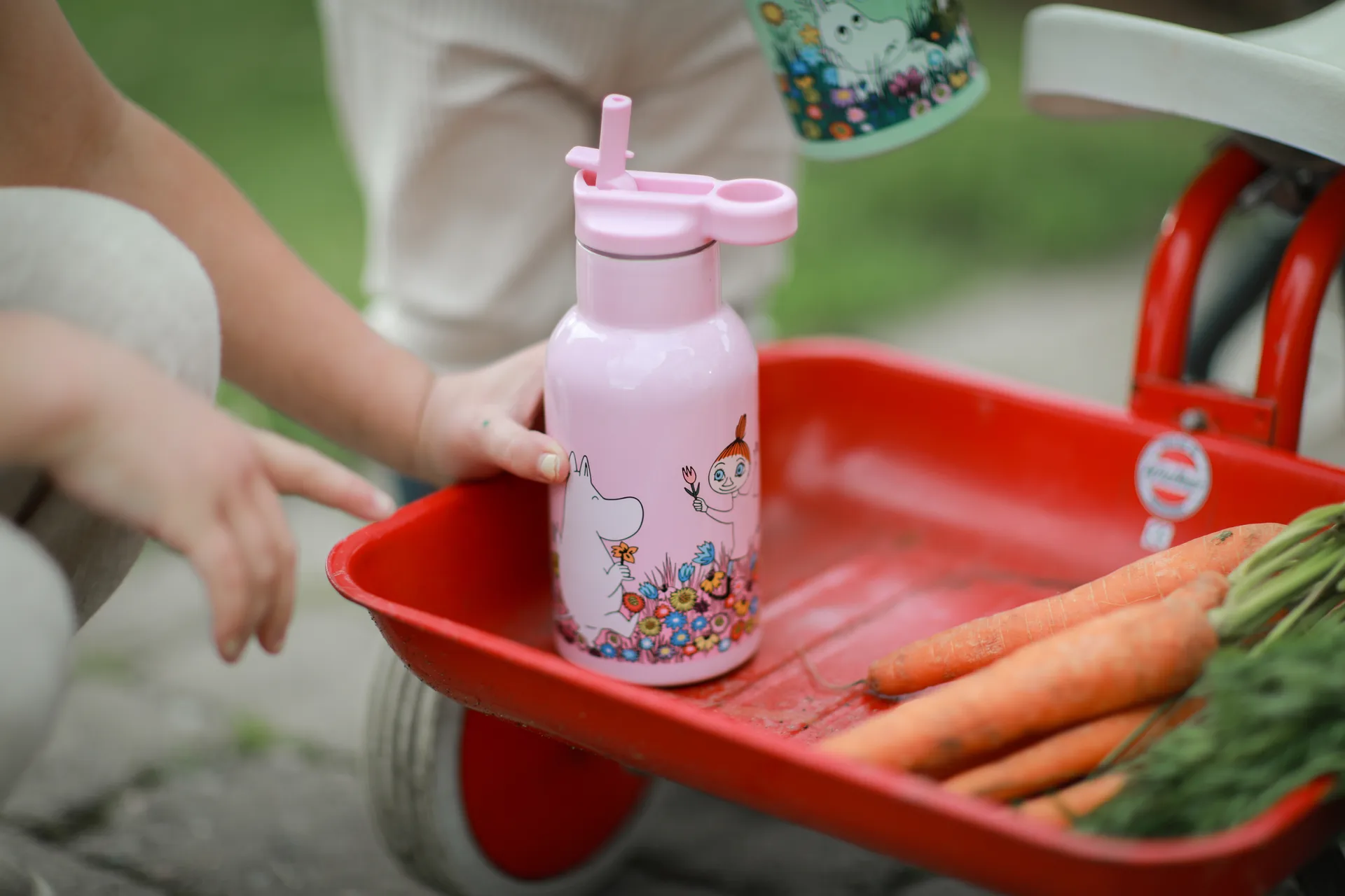 Mumin Äng garrafa de água 34 cl, Rosa Rätt Start