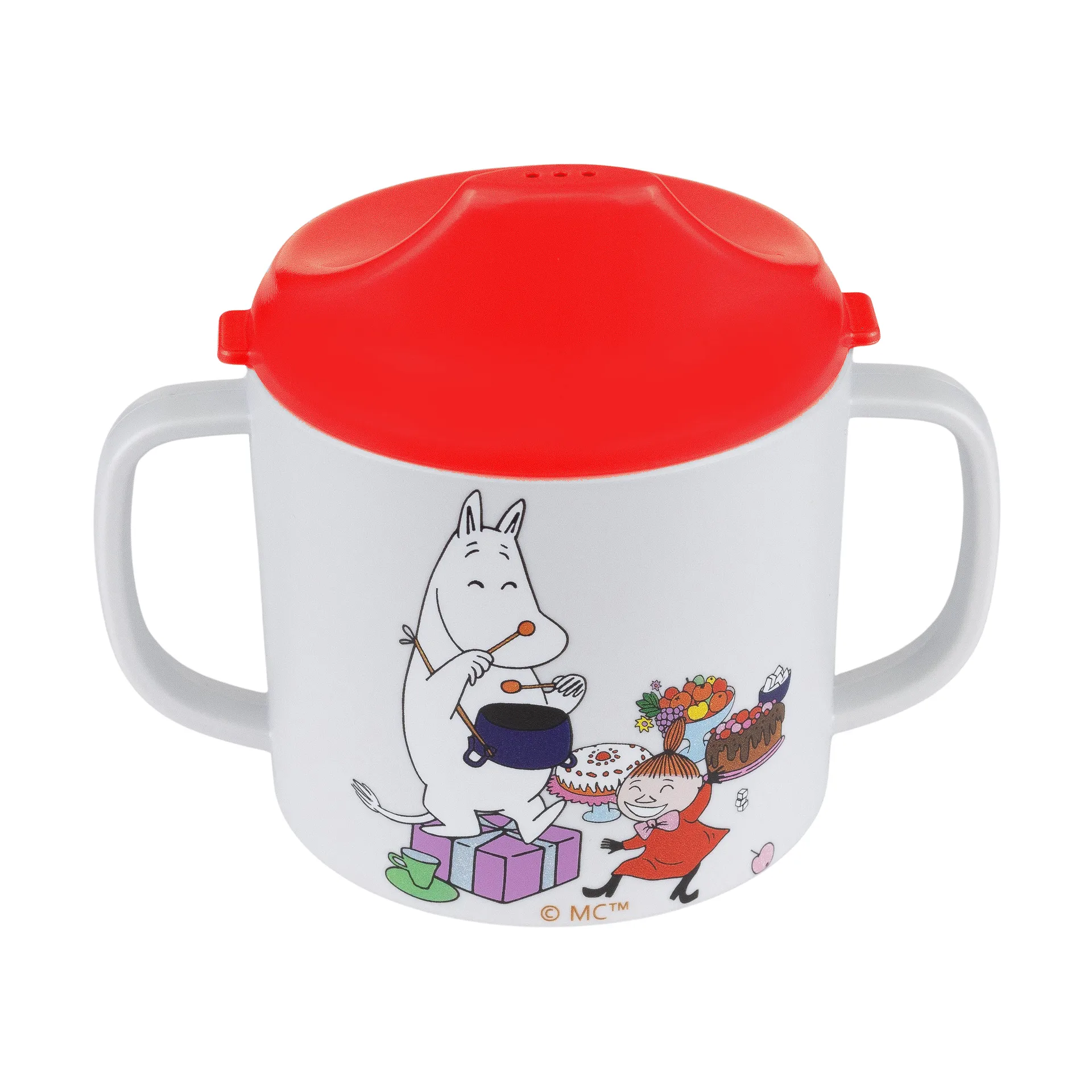 Mumin Lilla My caneca com bico 20 cl, Vermelho Rätt Start