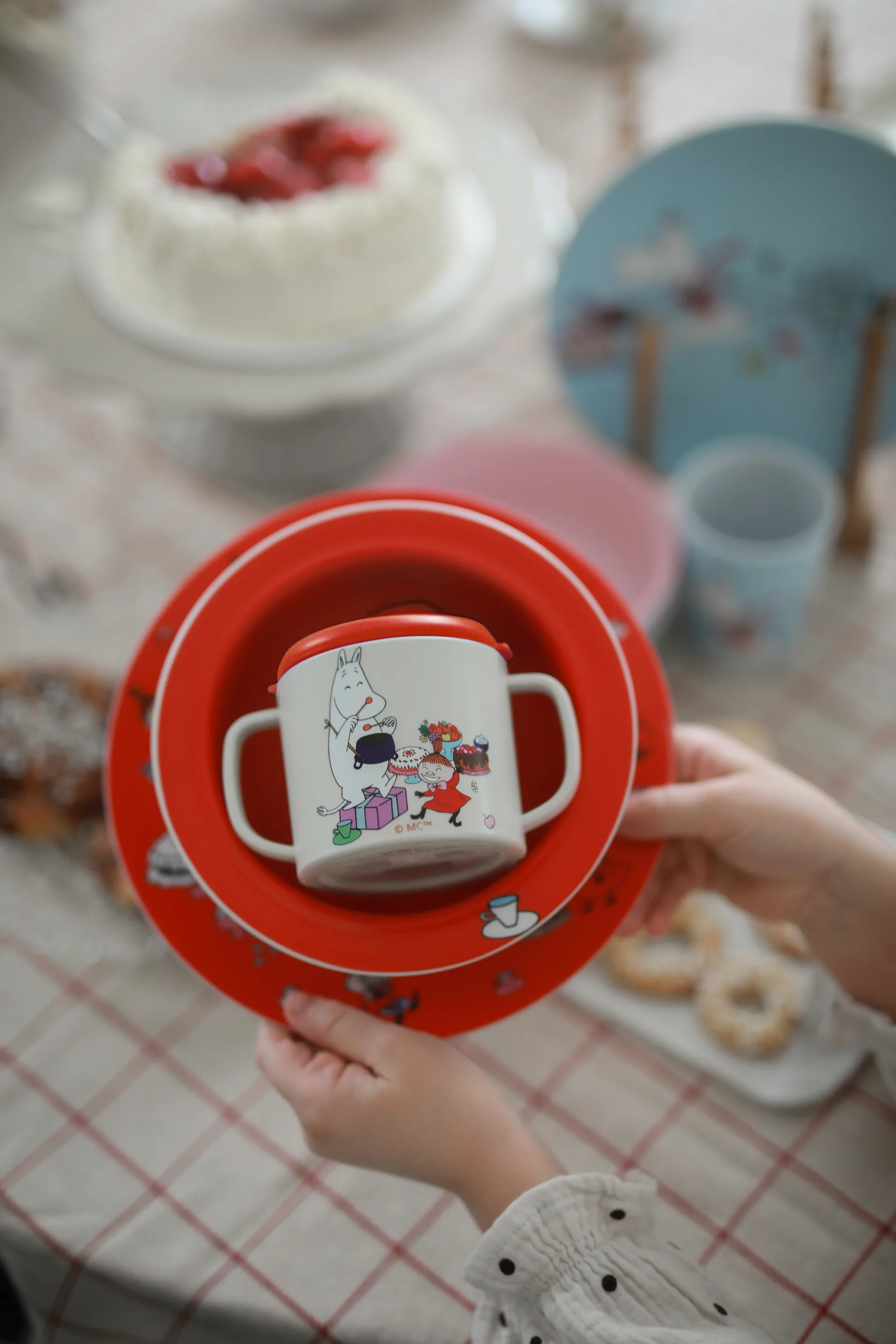 Mumin Lilla My caneca com bico 20 cl, Vermelho Rätt Start