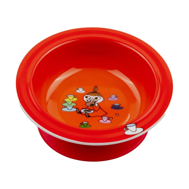 Mumin Lilla My prato com ventosa Ø15,5 cm - Vermelho - Rätt Start