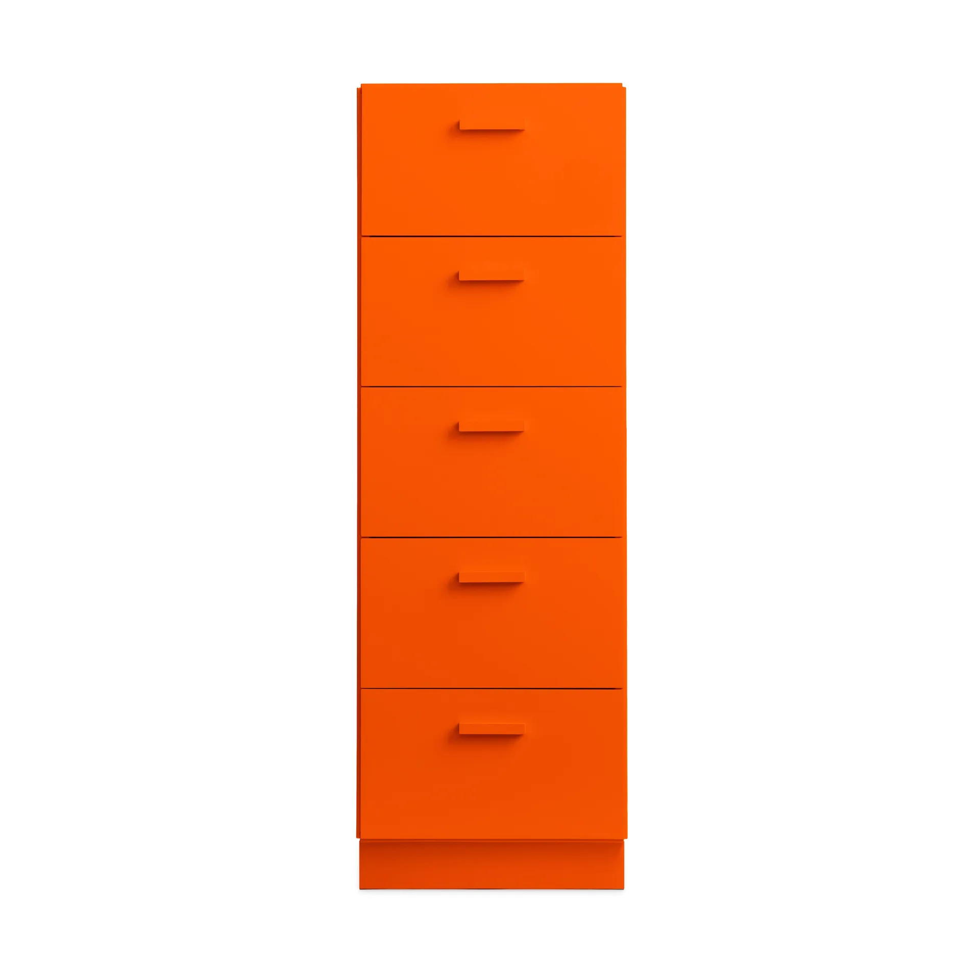 Cómoda Relief alta com base 41x115 cm laranja,  Relief