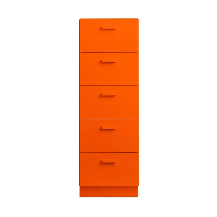 Cómoda Relief alta com base 41x115 cm laranja - Relief