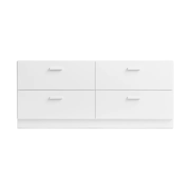 Cómoda Relief baixa com base 123x46,6 cm branca - Relief