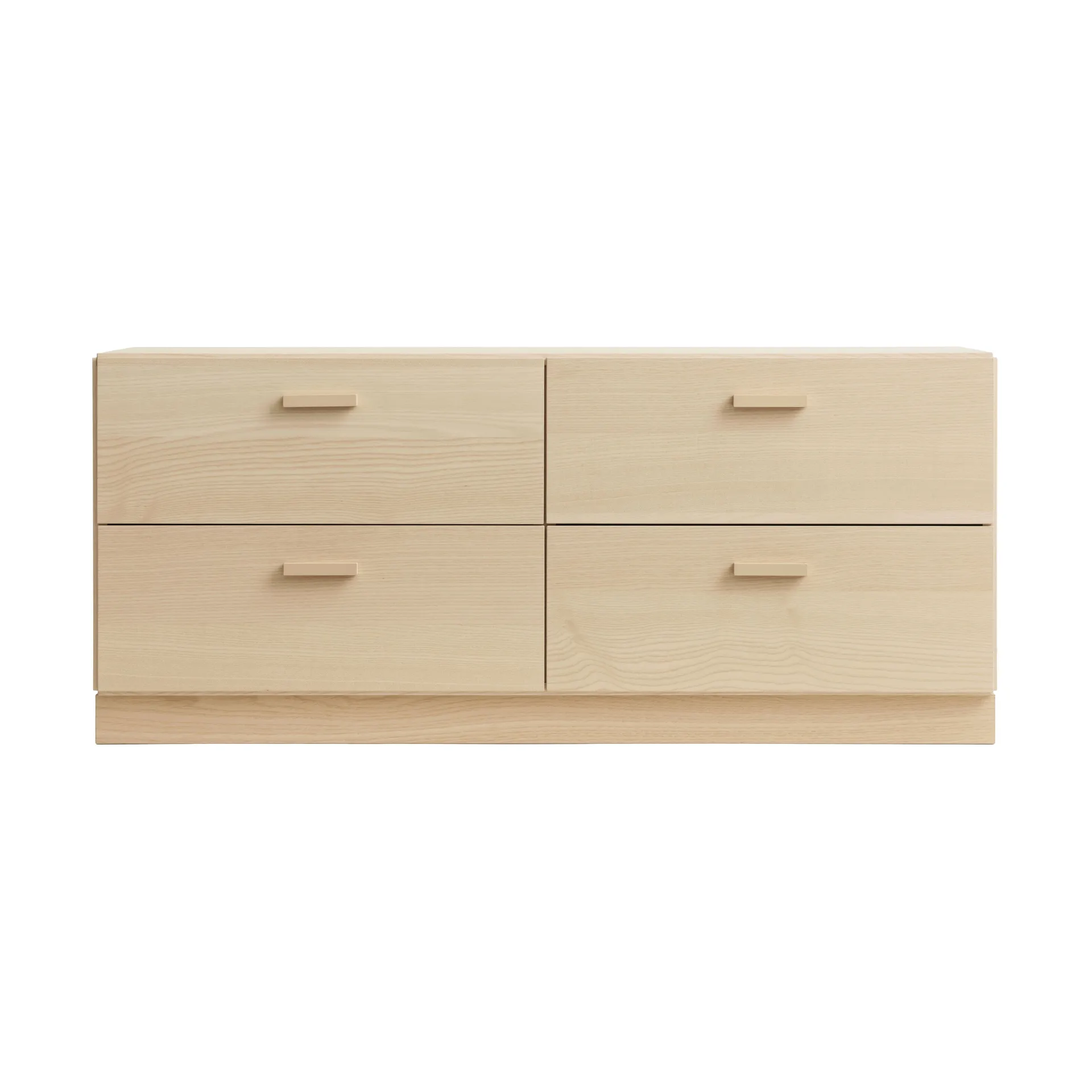 Cómoda Relief baixa com base 123x46,6 cm freixo Relief