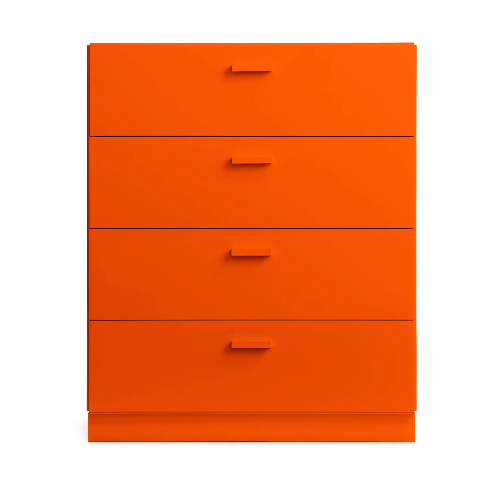 Cómoda Relief larga com base 82x92,2 cm laranja,  Relief