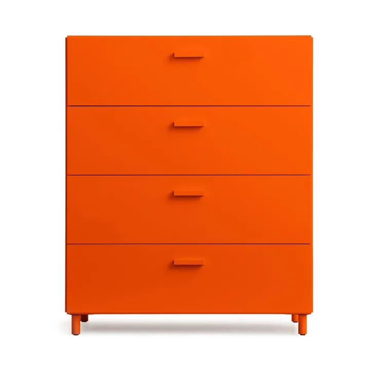 Cómoda Relief larga com pés 82x92,2 cm laranja - Relief