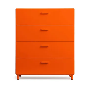 Cómoda Relief larga com pés 82x92,2 cm laranja - Relief