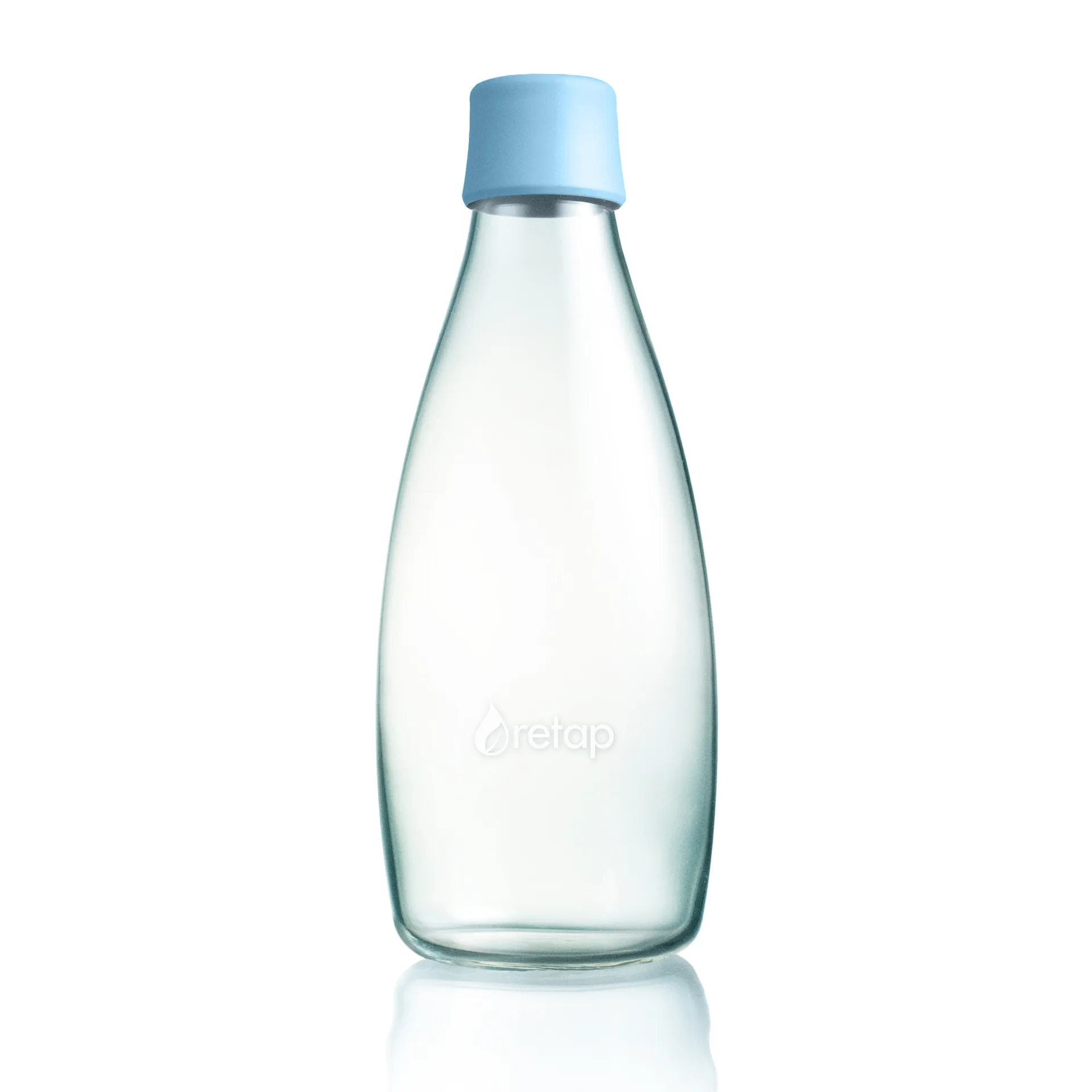 Garrafa de vidro Retap 0,8 l, azul bebé Retap