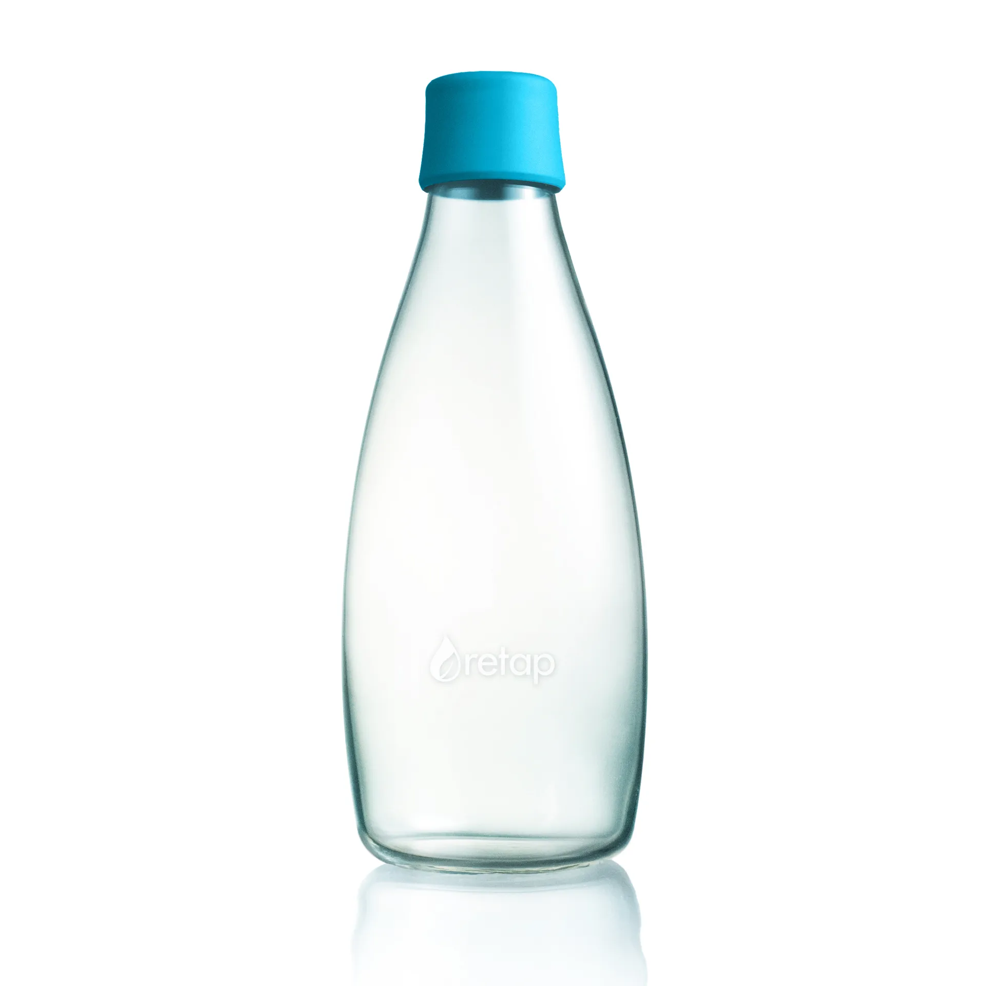 Garrafa de vidro Retap 0,8 l, azul claro Retap