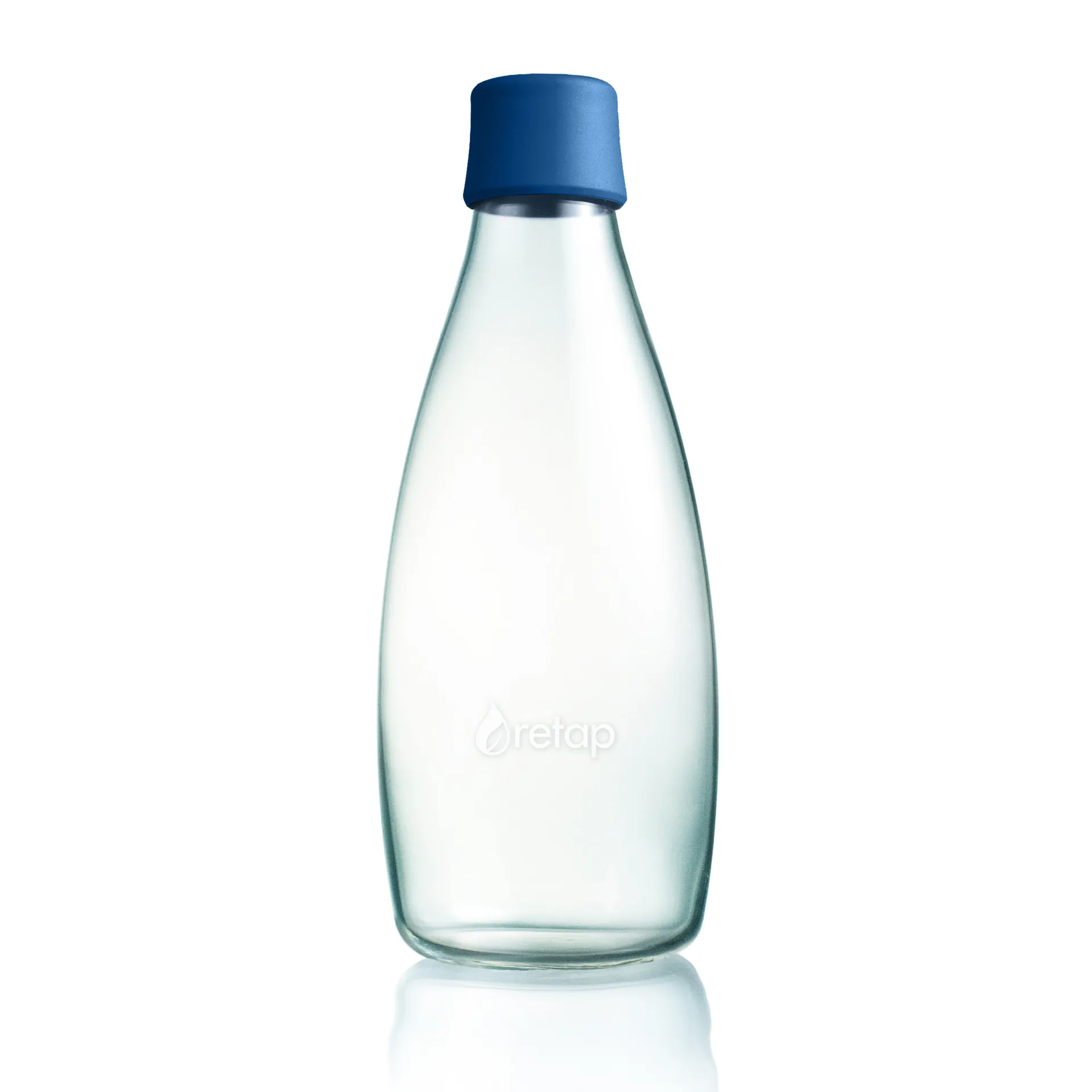 Garrafa de vidro Retap 0,8 l, azul escuro Retap