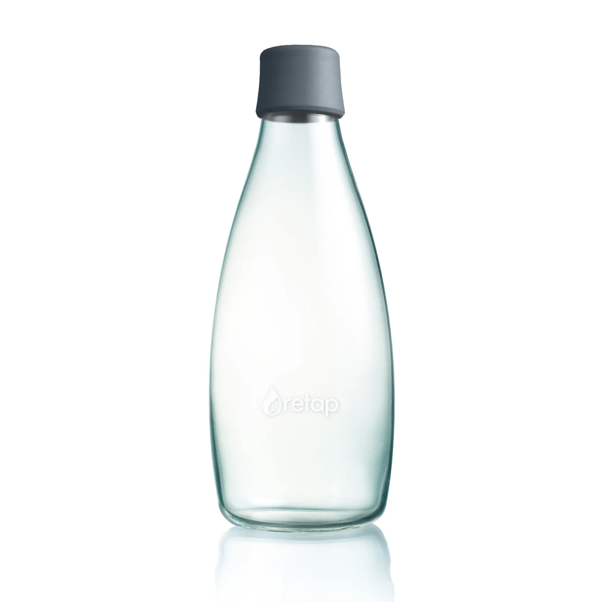 Garrafa de vidro Retap 0,8 l, cinza Retap