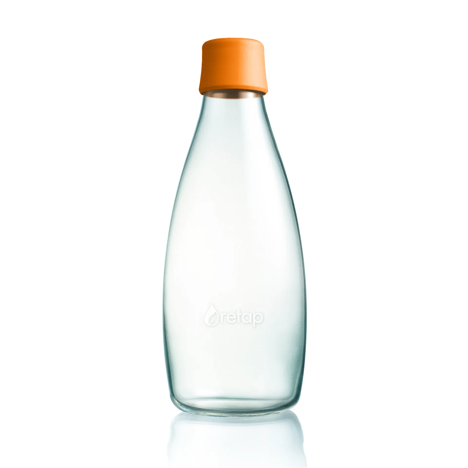 Garrafa de vidro Retap 0,8 l, laranja Retap