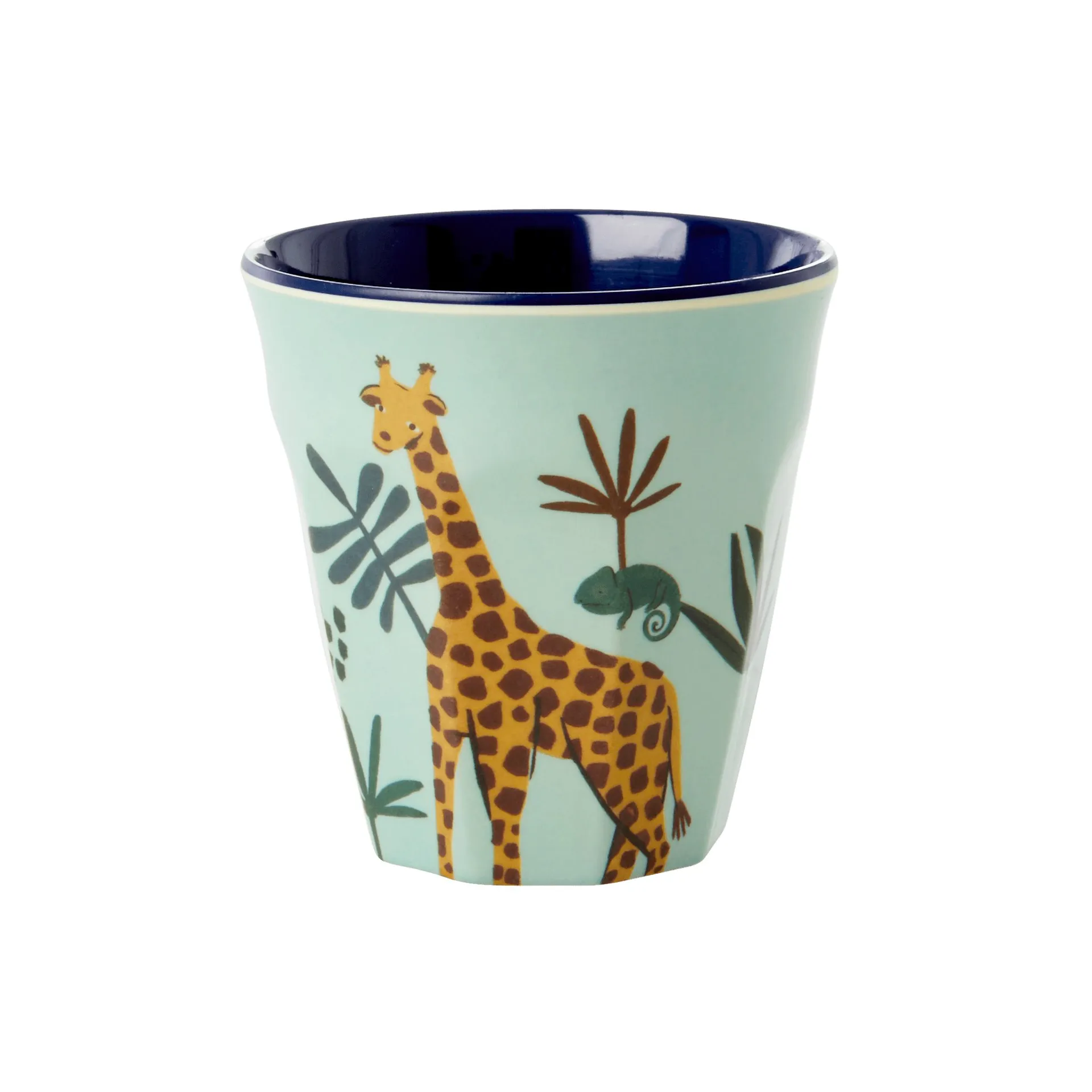 Caneca de criança Rice Jungle animals, azul RICE
