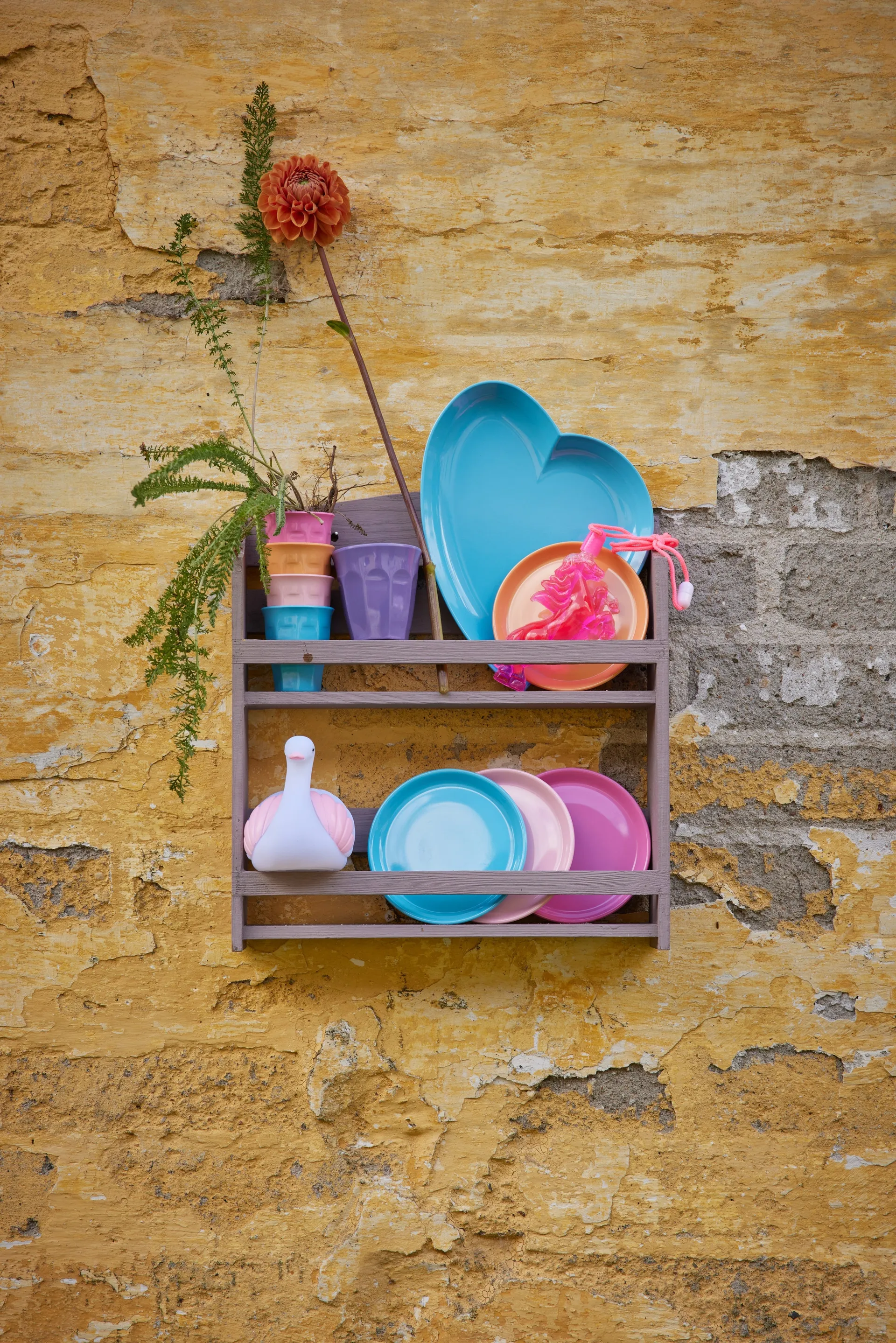 Chávena de café expresso Rice em melamina, caixa presente, 4 un., Multicolor RICE