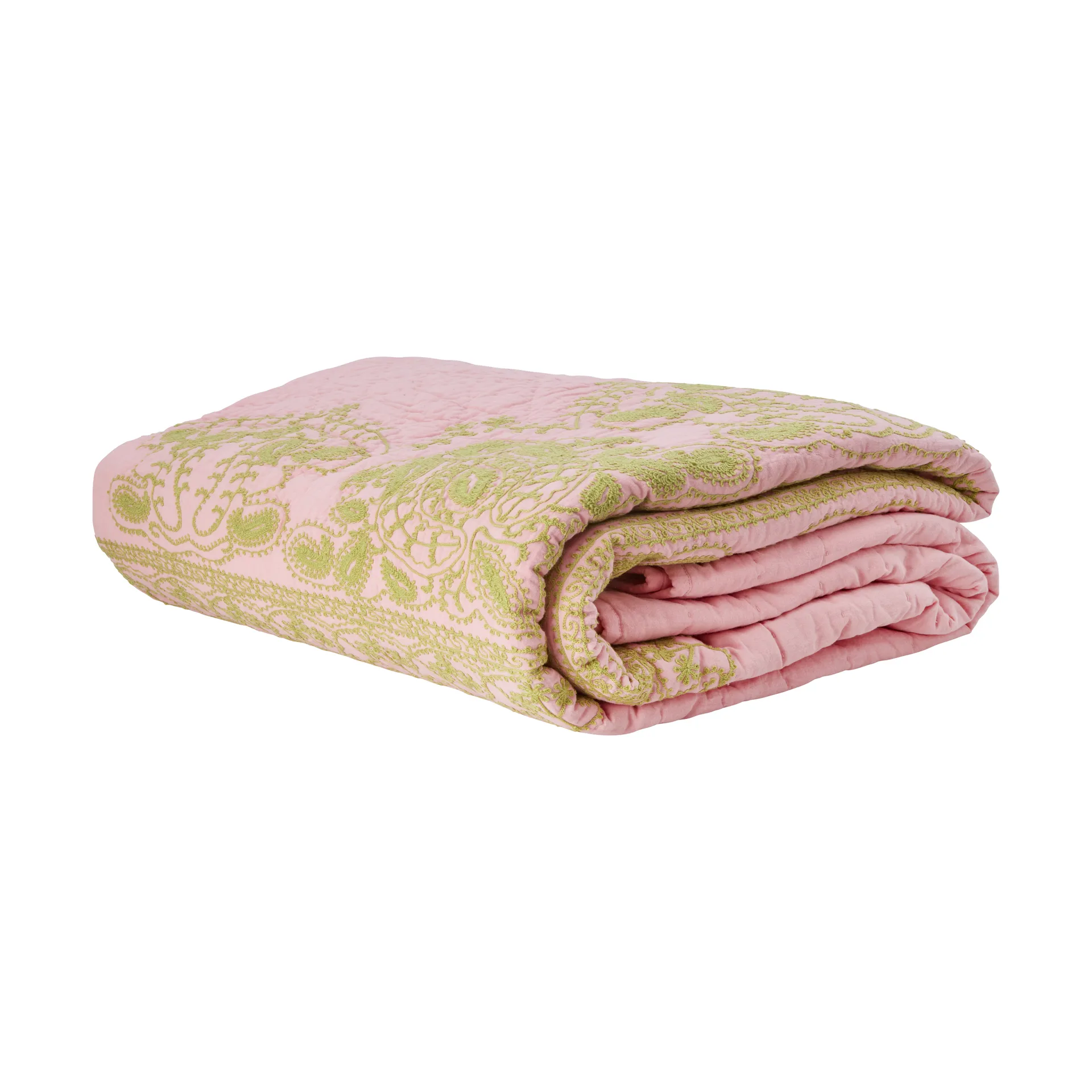 Colcha acolchoada Rice 225x225 cm, Soft pink RICE