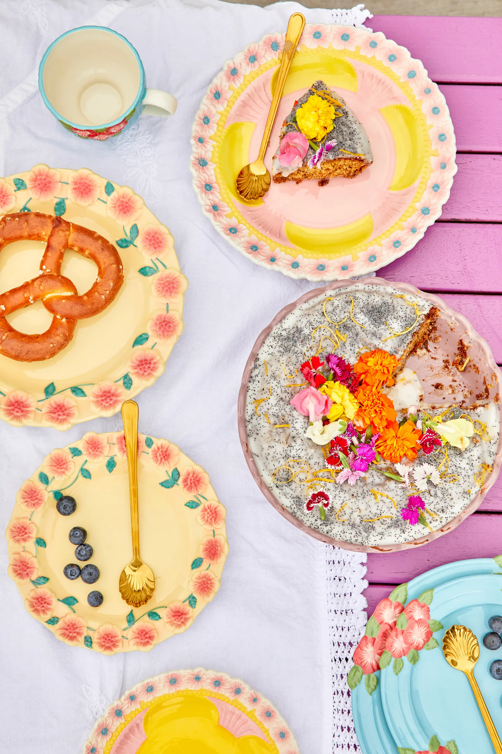 Colher para latte Rice Seashell 19 cm, 4 un., Dourado RICE