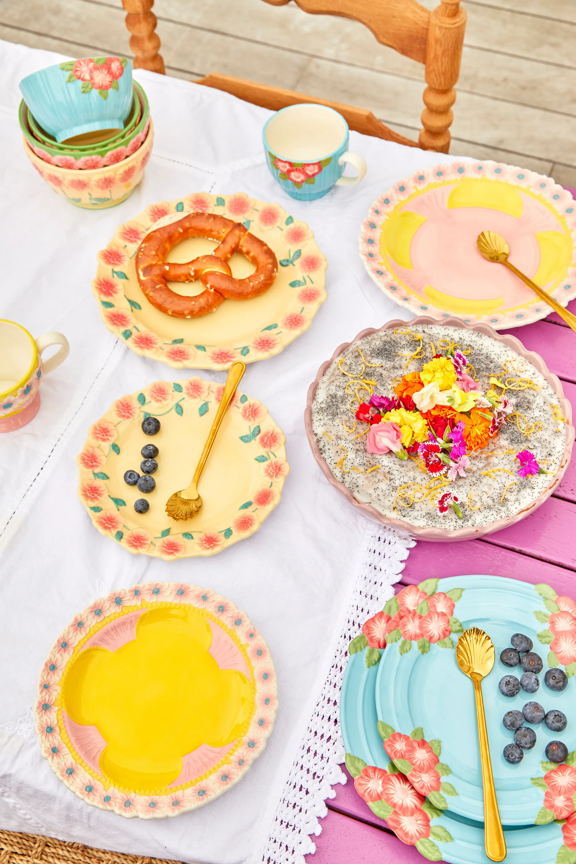 Colher para latte Rice Seashell 19 cm, 4 un., Dourado RICE