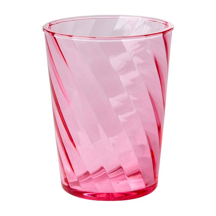 Copo acrílico Rice Twisted Swirl 34 cl, Rosa  RICE
