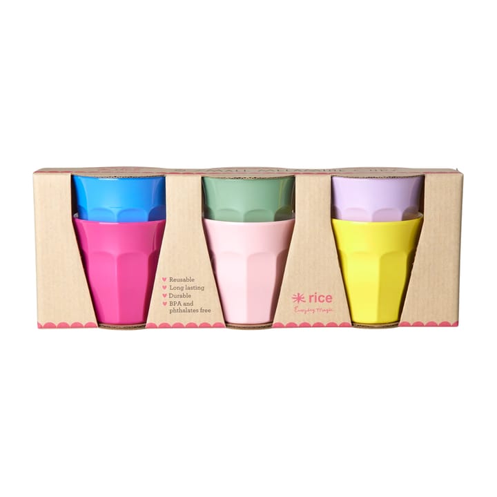 Copo de melamina Rice small, 6 un. - Multicolor - RICE