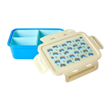 Lancheira Rice, 3 compartimentos - Cars-azul - RICE