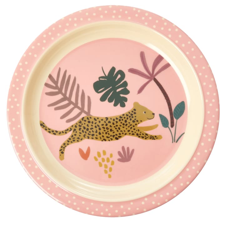 Prato de criança Rice Jungle animals - rosa-multi - RICE