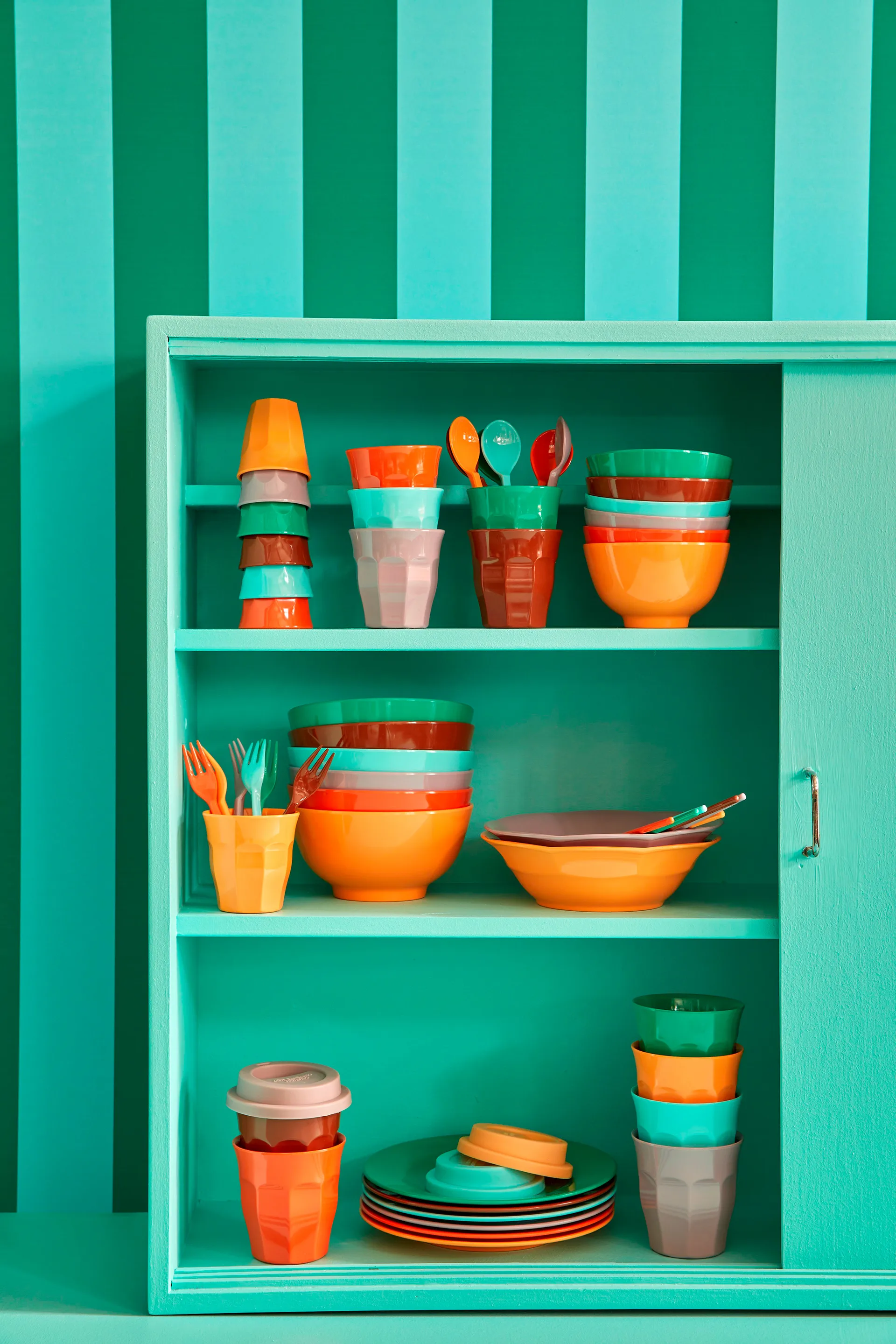 Prato de melamina Rice 20 cm, 6 un., Disco ball-colors RICE