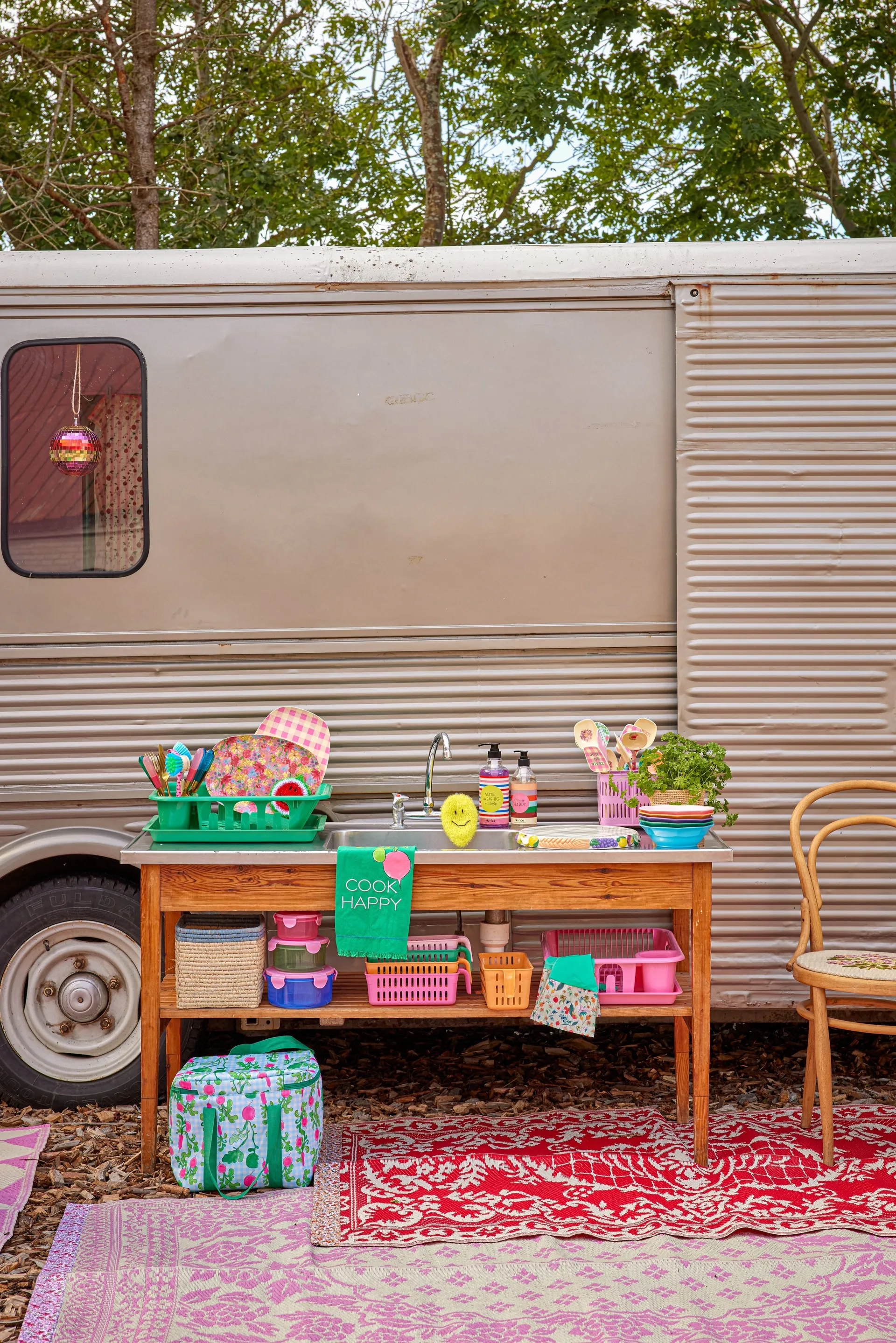 Prato de sopa de melamina Rice Ø19 cm 6 peças, Multicolor RICE