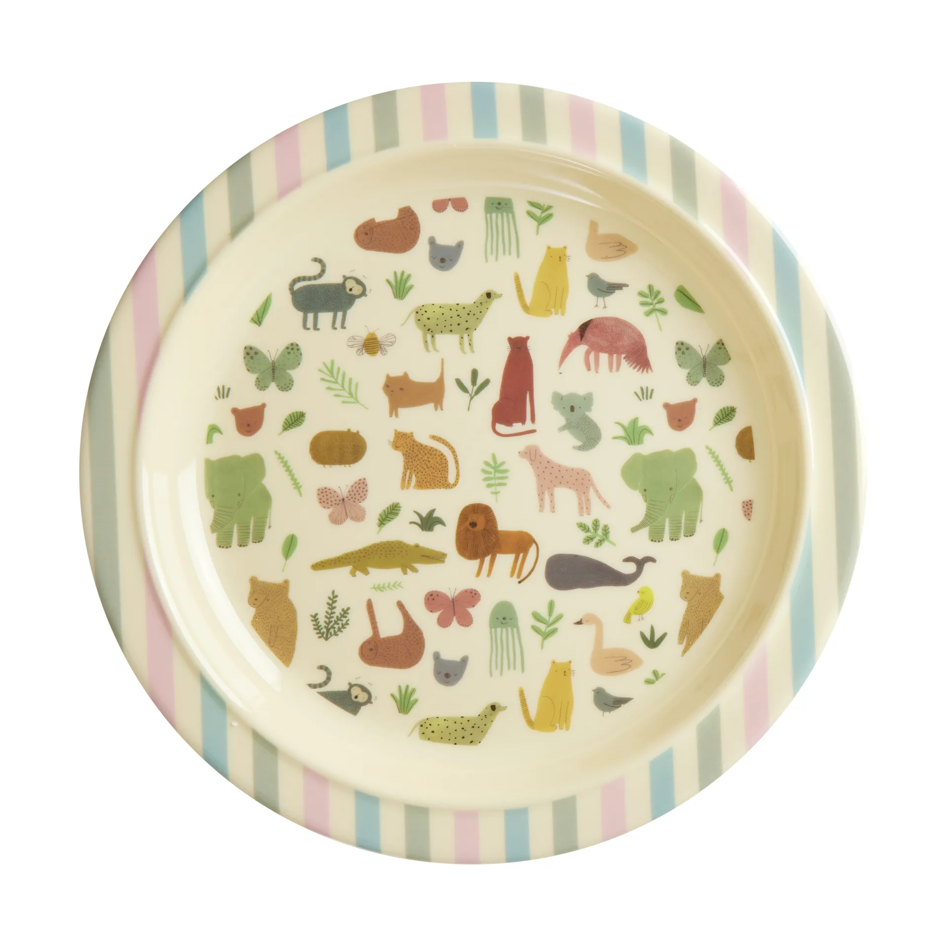 Prato infantil de melamina Rice Ø22 cm, Sweet Jungle Print RICE