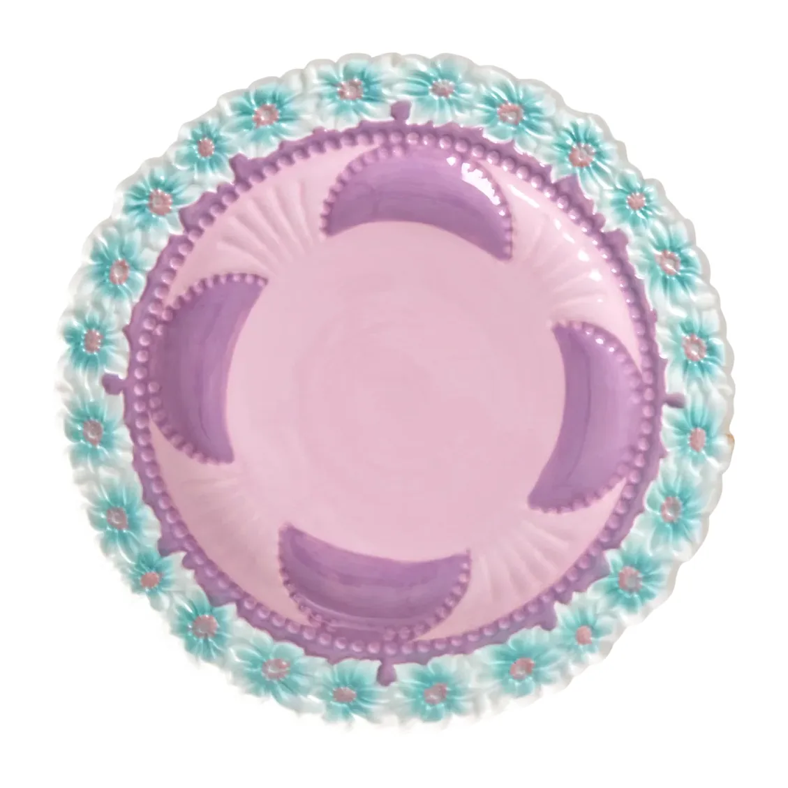 Prato Rice Embossed Flower pequeno Ø15 cm, Lavender RICE