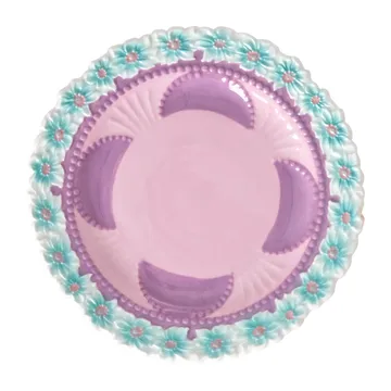Prato Rice Embossed Flower pequeno Ø15 cm - Lavender - RICE