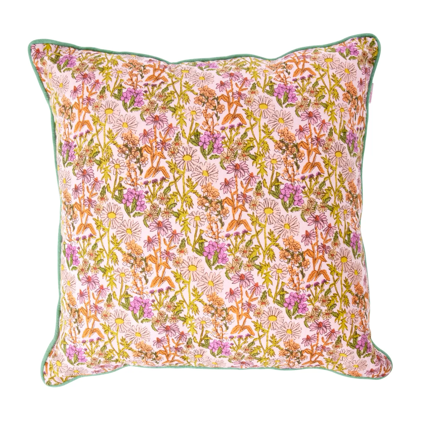 Rice almofada Flowers 40x40 cm, Multi-verde RICE