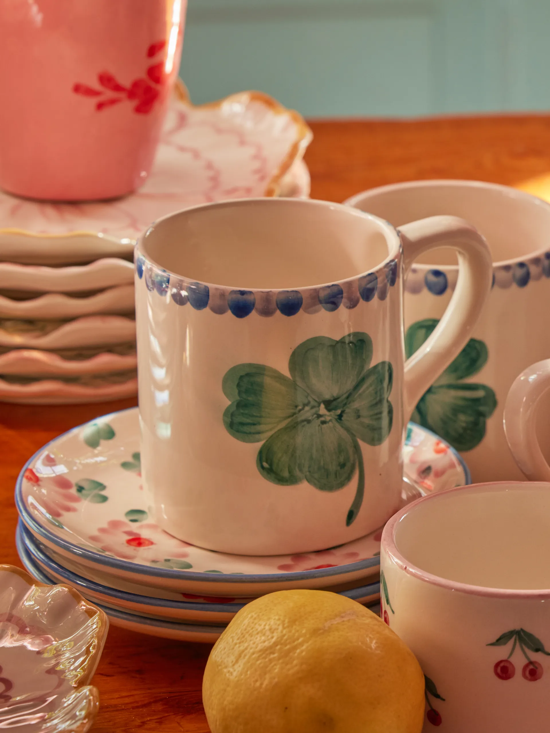 Rice copo de cerâmica 42 cl, Good Luck Clover RICE