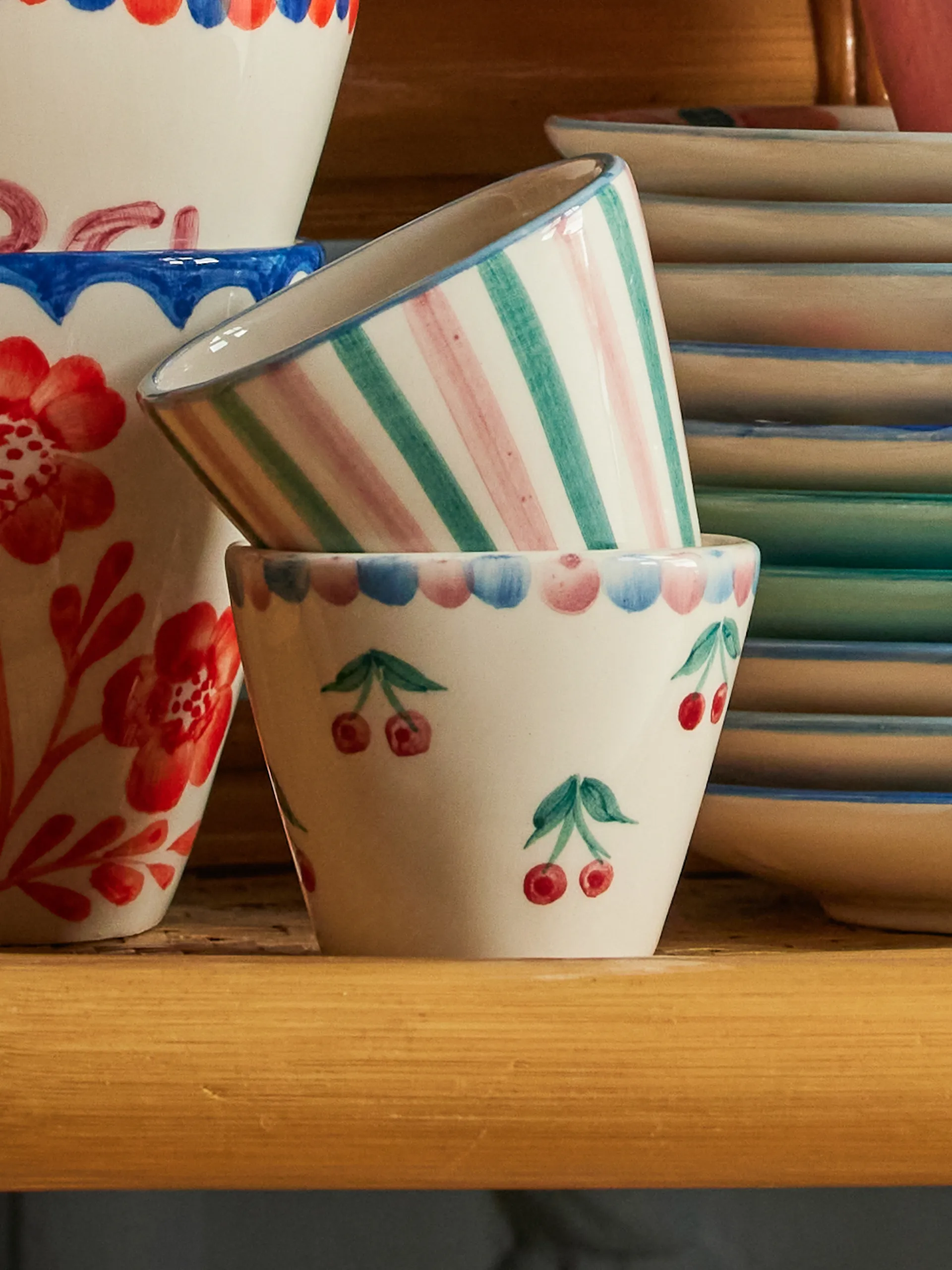 Rice copo de espresso cerâmico 7 cl, Cereja RICE