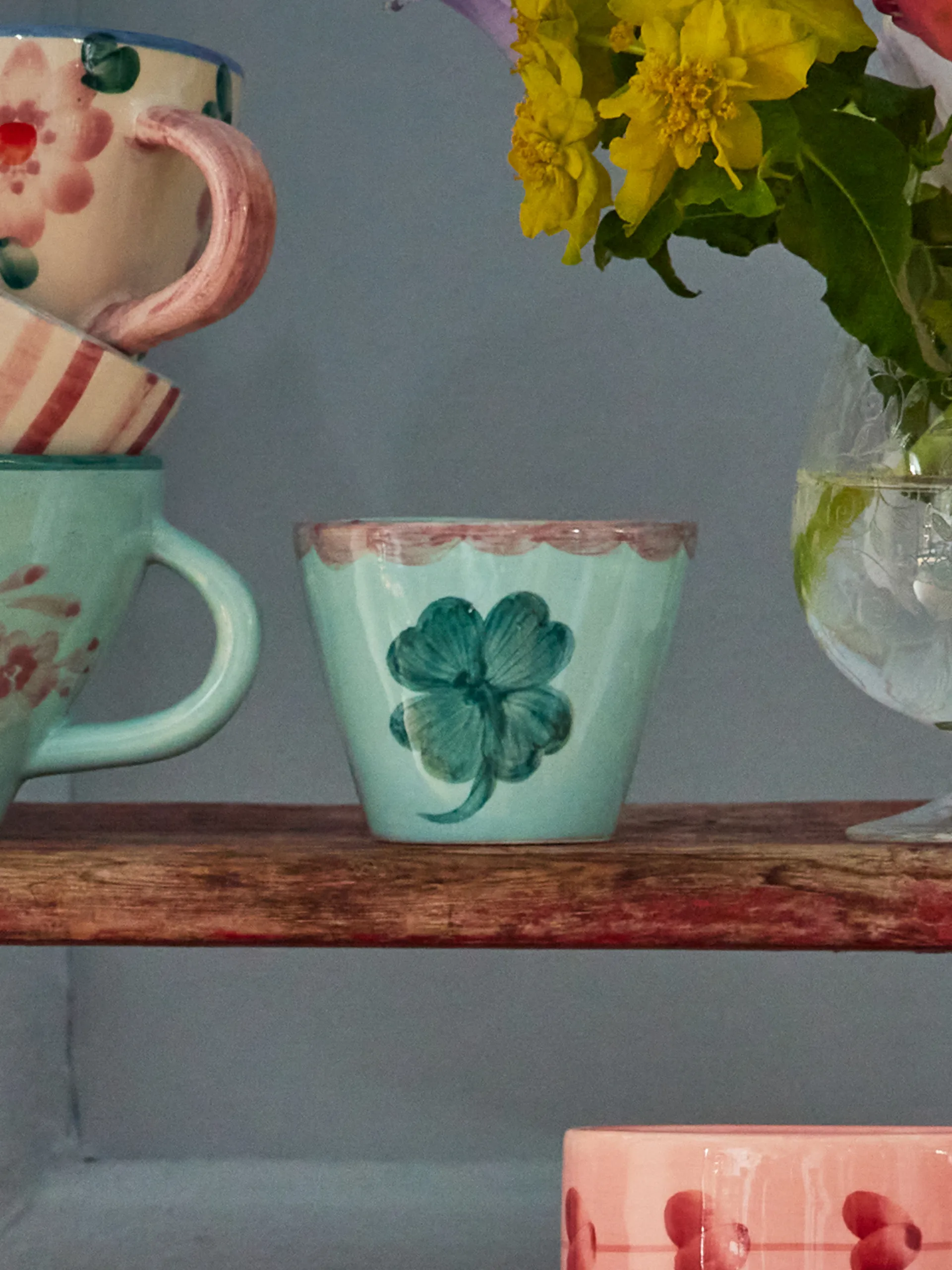 Rice copo de espresso cerâmico 7 cl, Good Luck Clover RICE