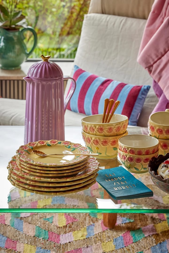 Rice Embossed Flower caneca cerâmica 30 cl, Creme RICE