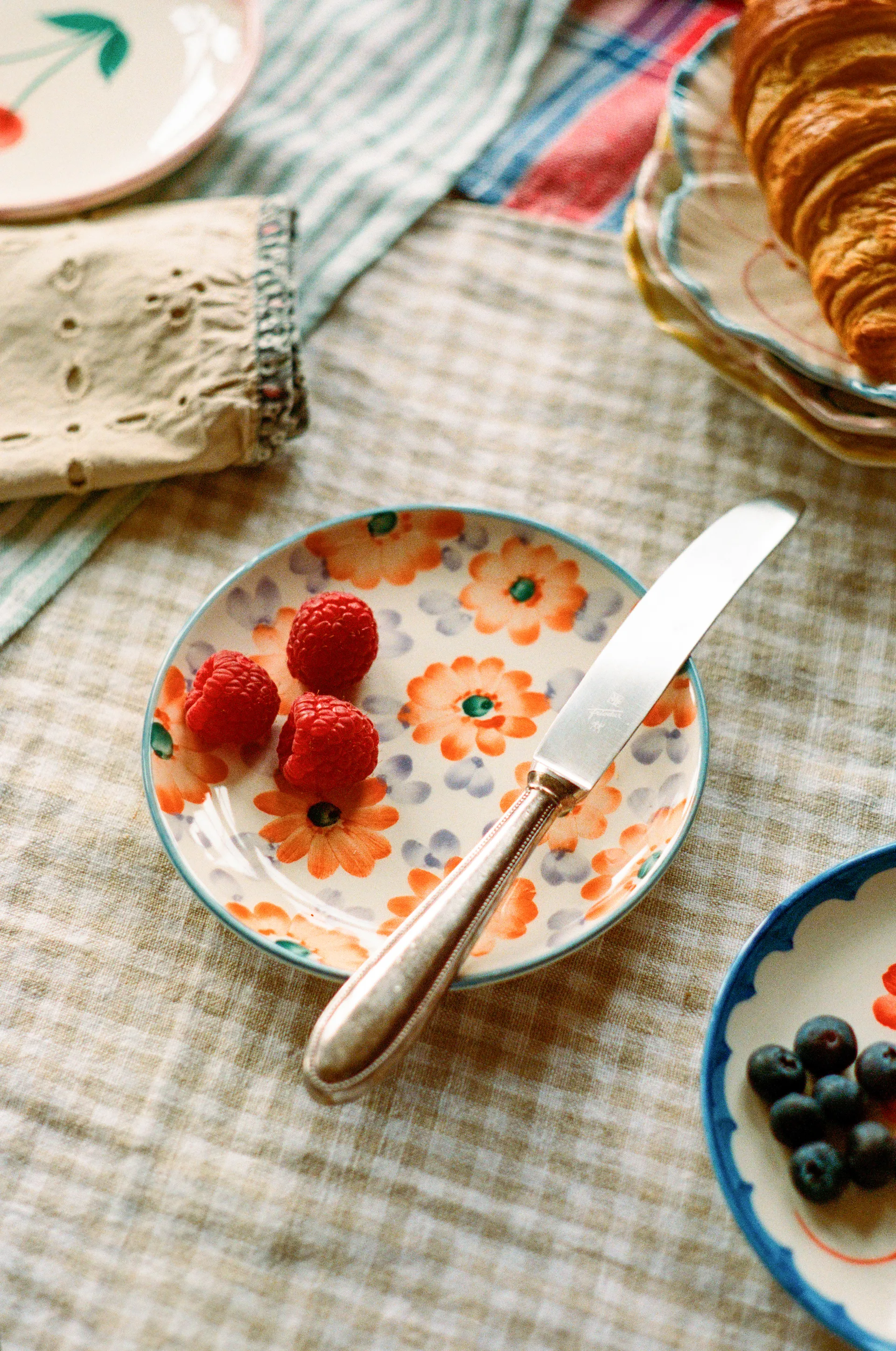 Rice prato de cerâmica Ø15 cm, Laranja RICE