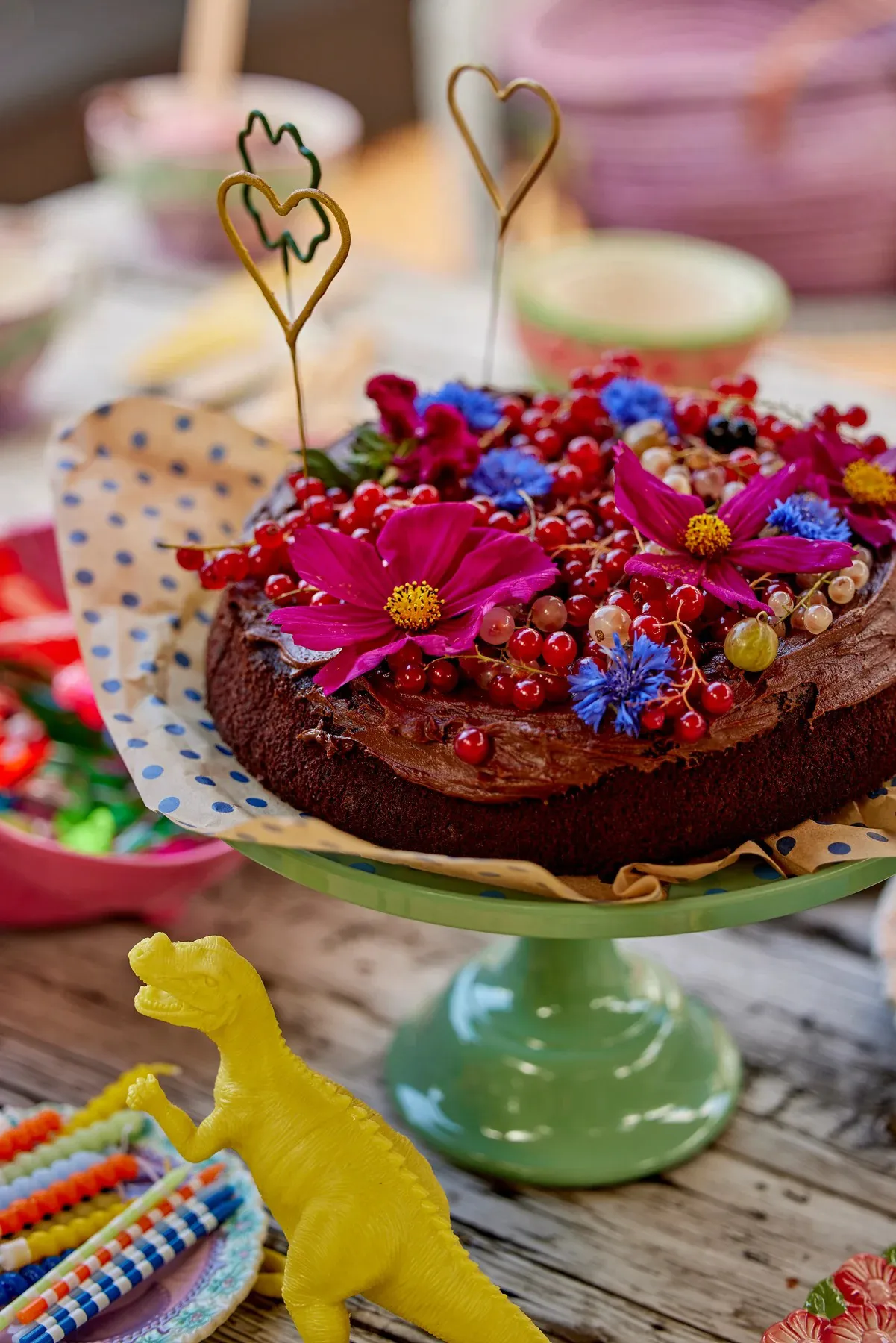 Rice prato para bolo Ø30 cm, Dots-verde RICE