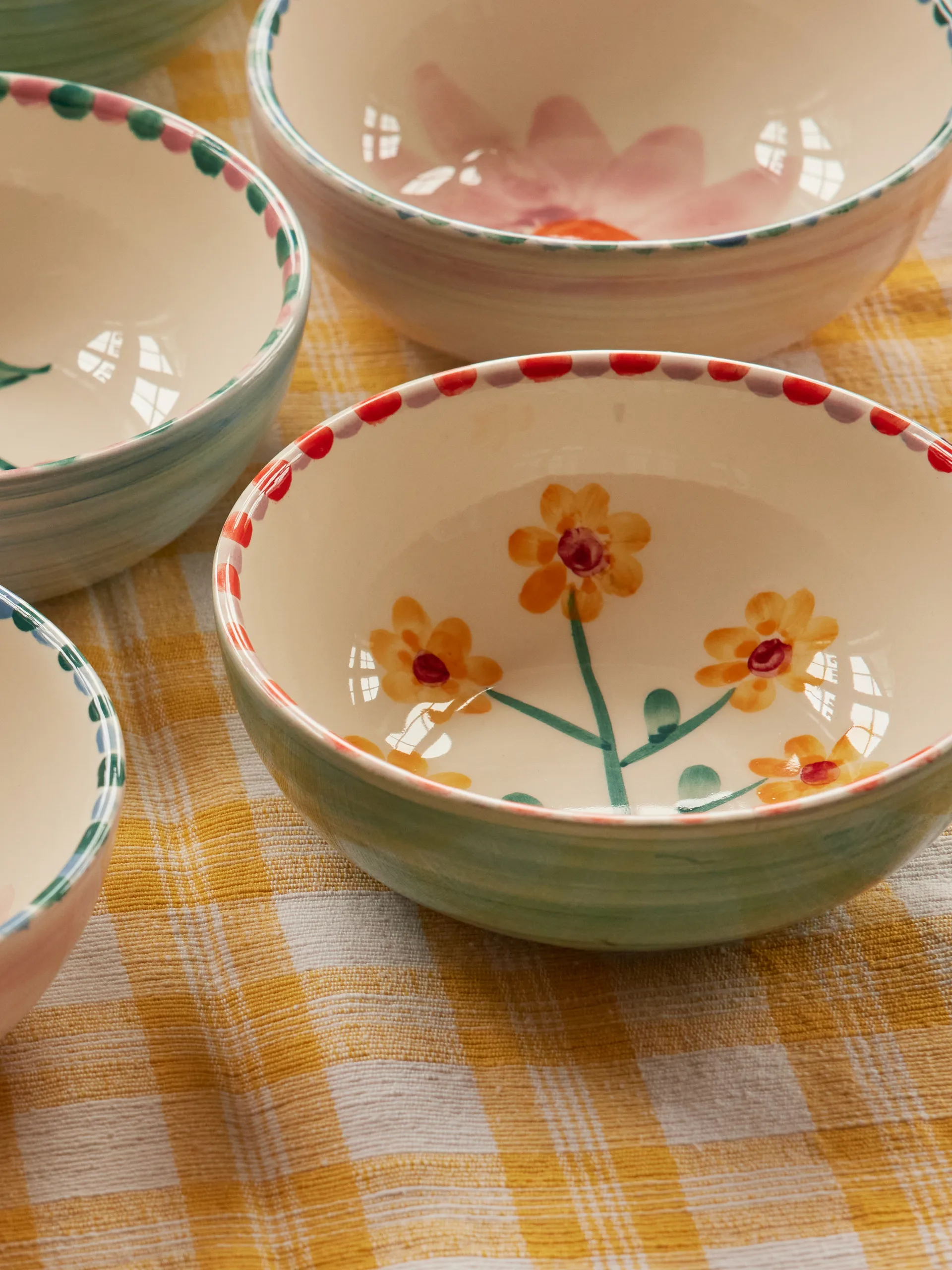 Rice taça de cerâmica 35 cl, Yellow Flower-jade RICE