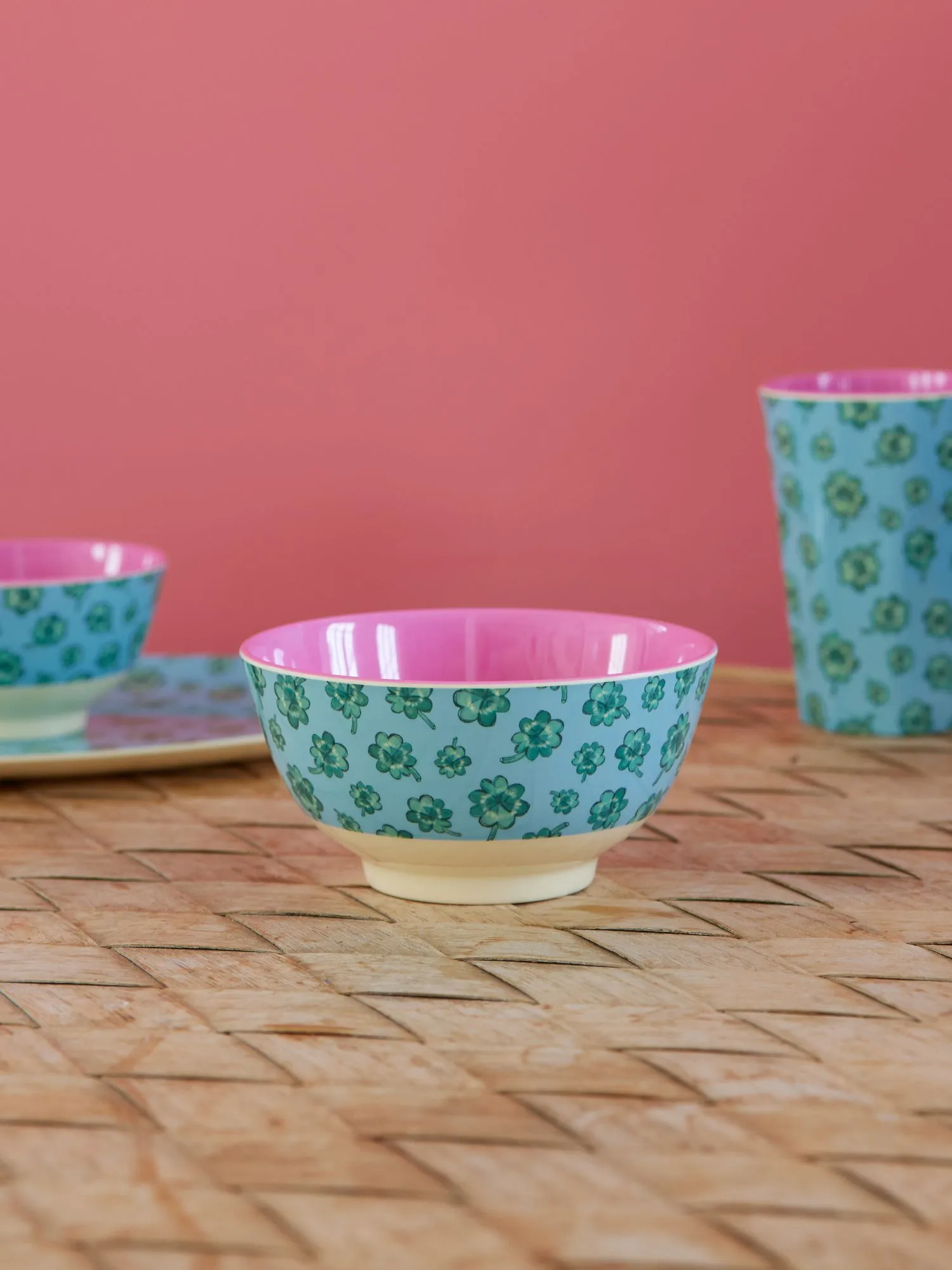 Rice tigela de melamina medium, Good Luck RICE