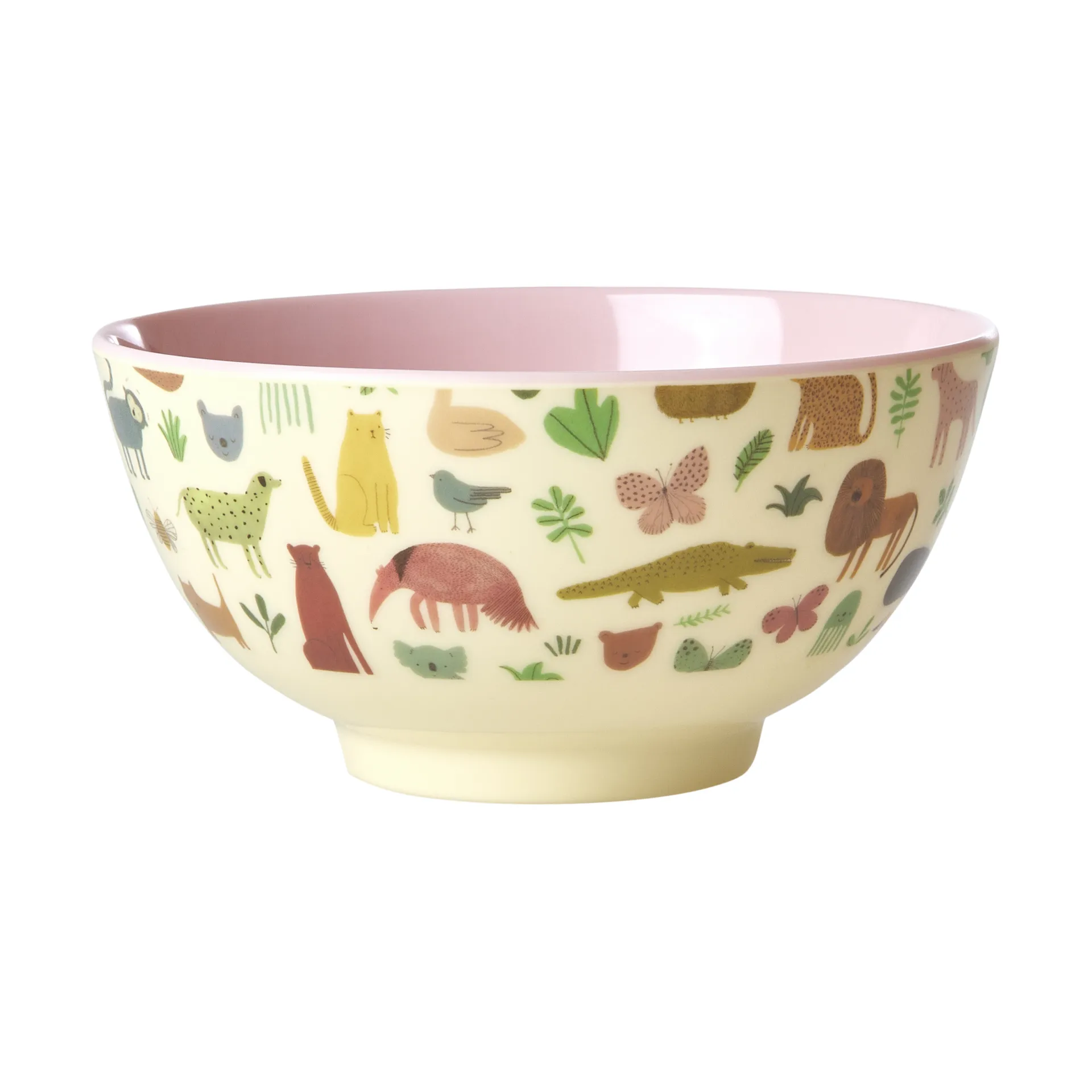 Rice tigela de melamina medium, Sweet Jungle Print-Soft Pink RICE