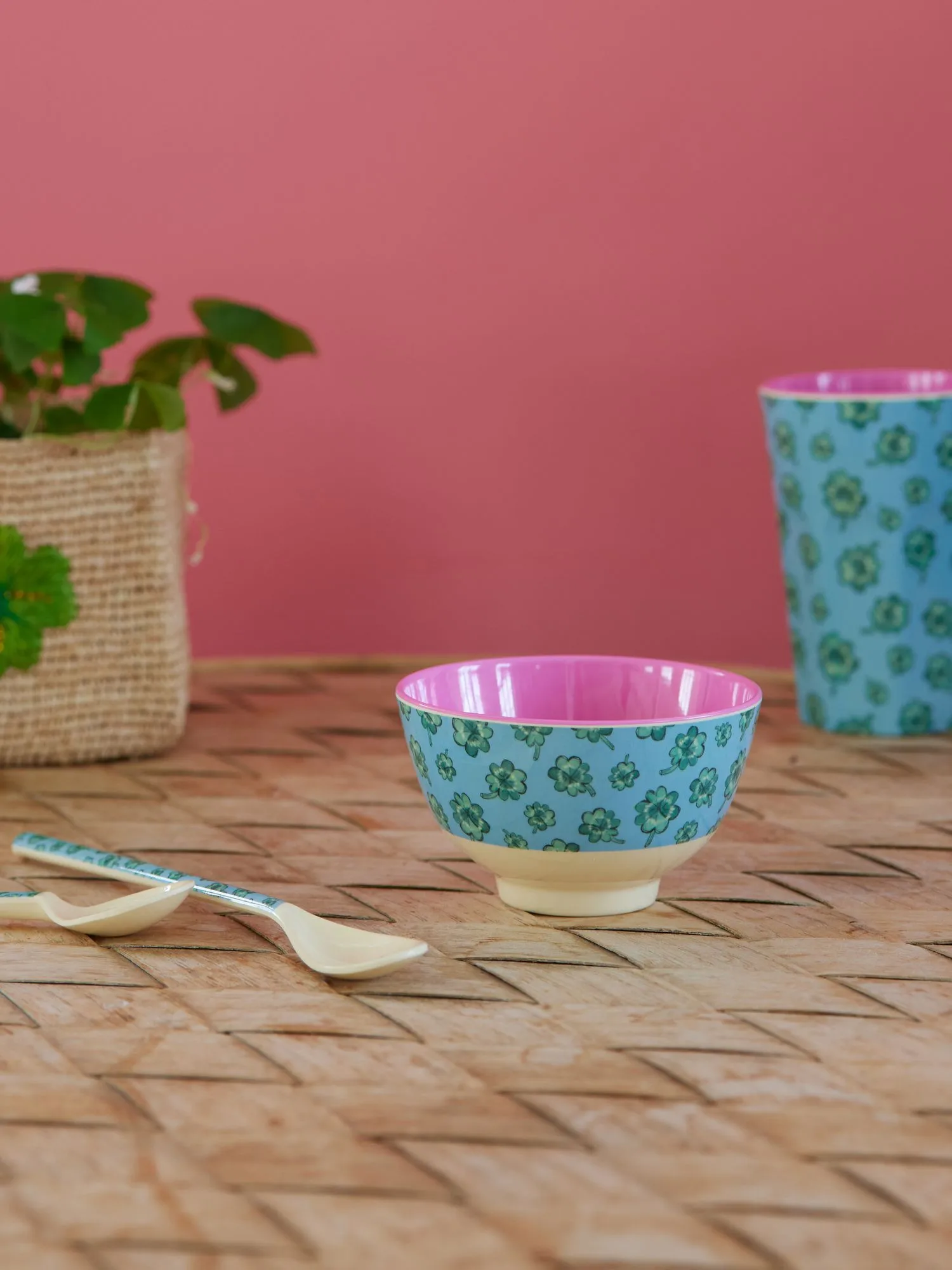 Rice tigela de melamina small, Good Luck RICE