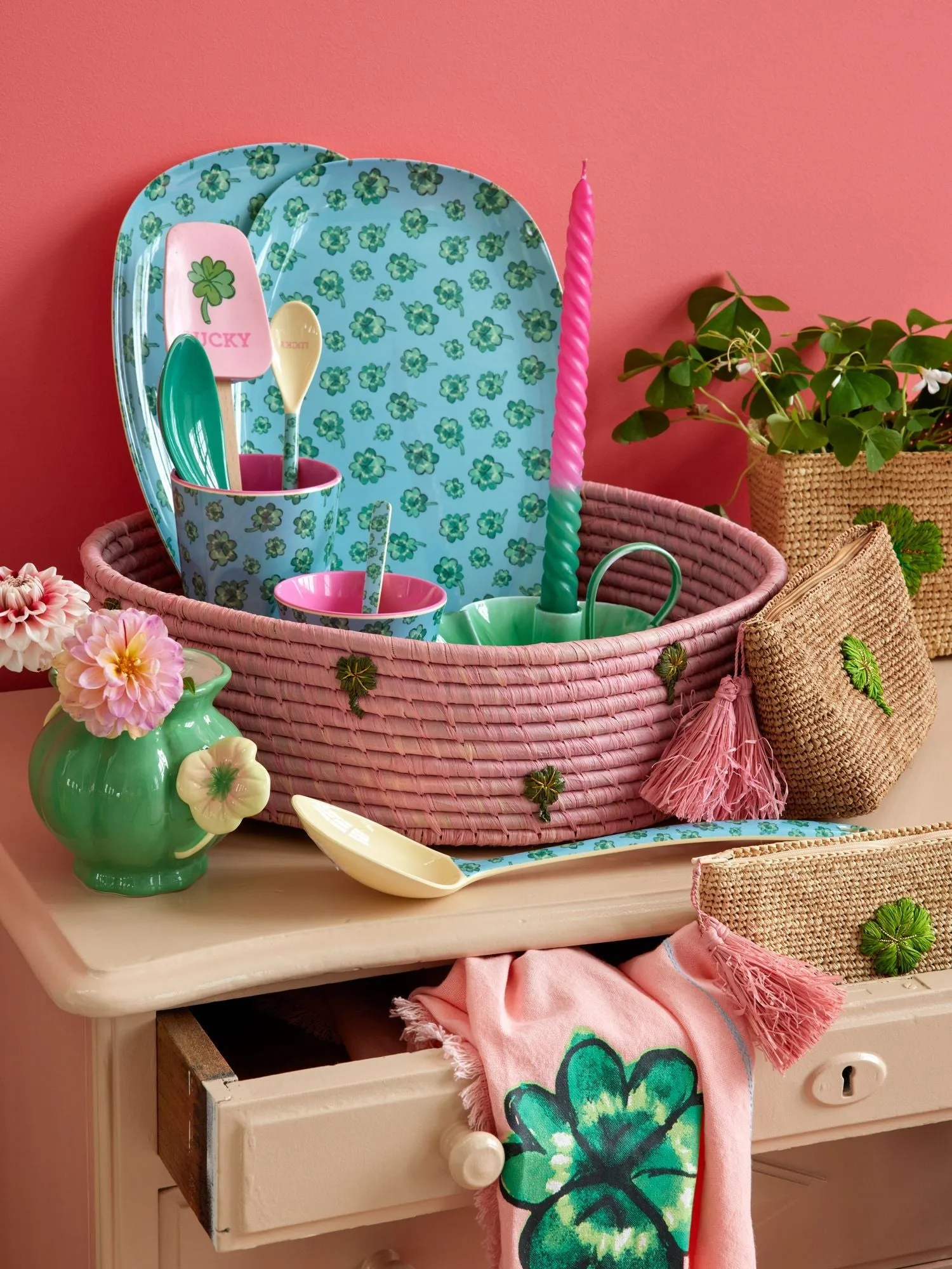 Rice tigela de melamina small, Good Luck RICE