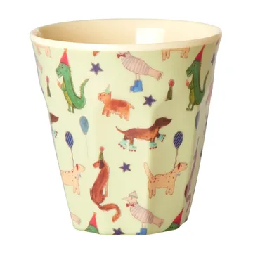 Rice xícara melamina - pequeno 20 cl - Animal print-verde - RICE