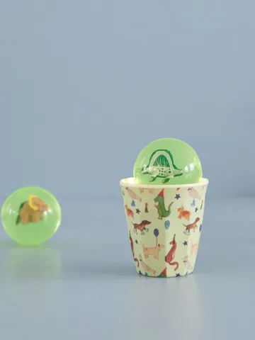 Rice xícara melamina - pequeno 20 cl - Animal print-verde - RICE