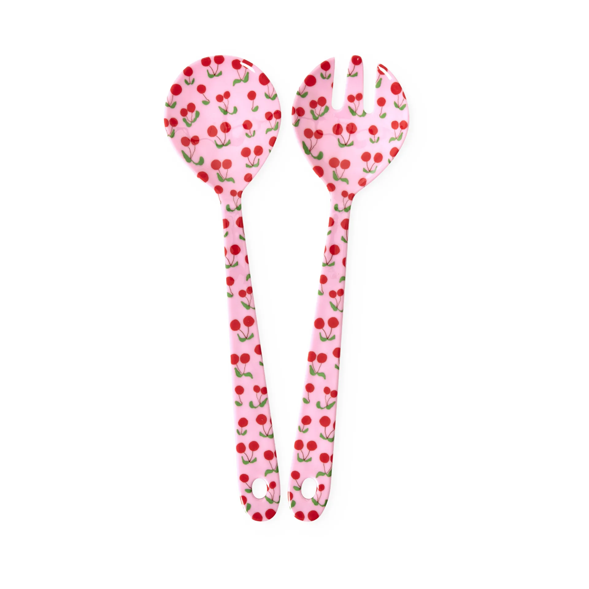 Talheres de salada Rice melamina 2 un., Cereja RICE
